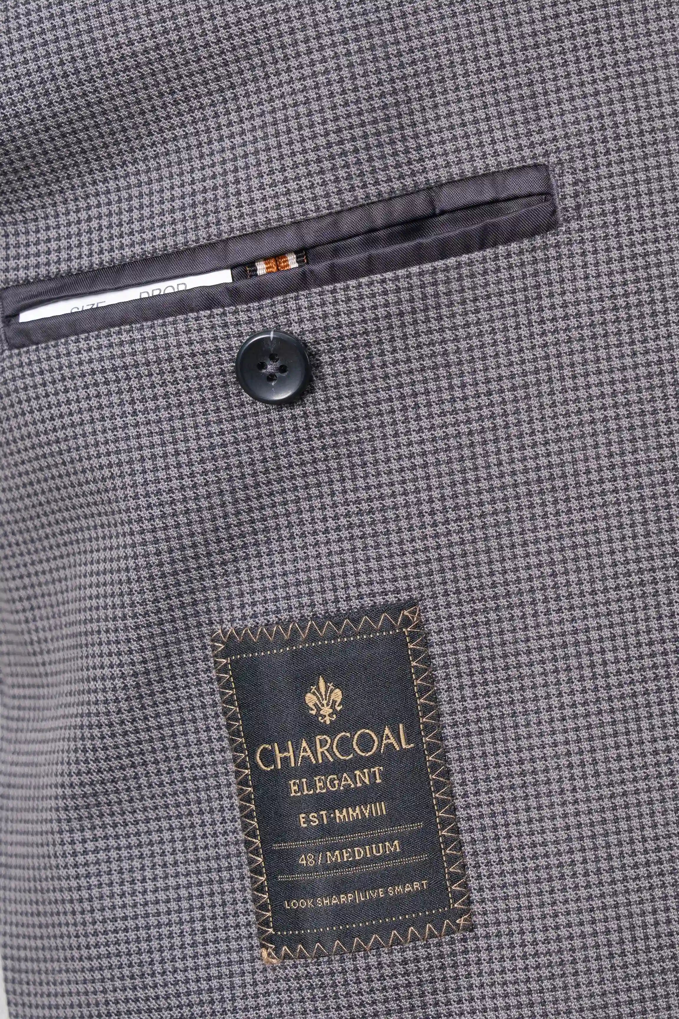 NOTCH LAPEL SINGLE-BREASTED SUMMER COAT GREY