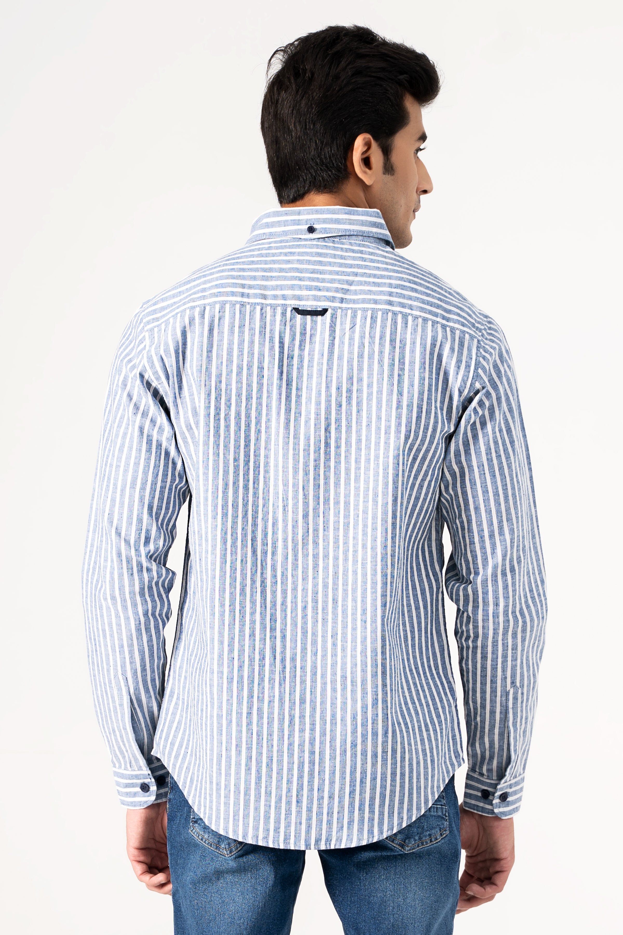 CASUAL SHIRT BLUE WHITE