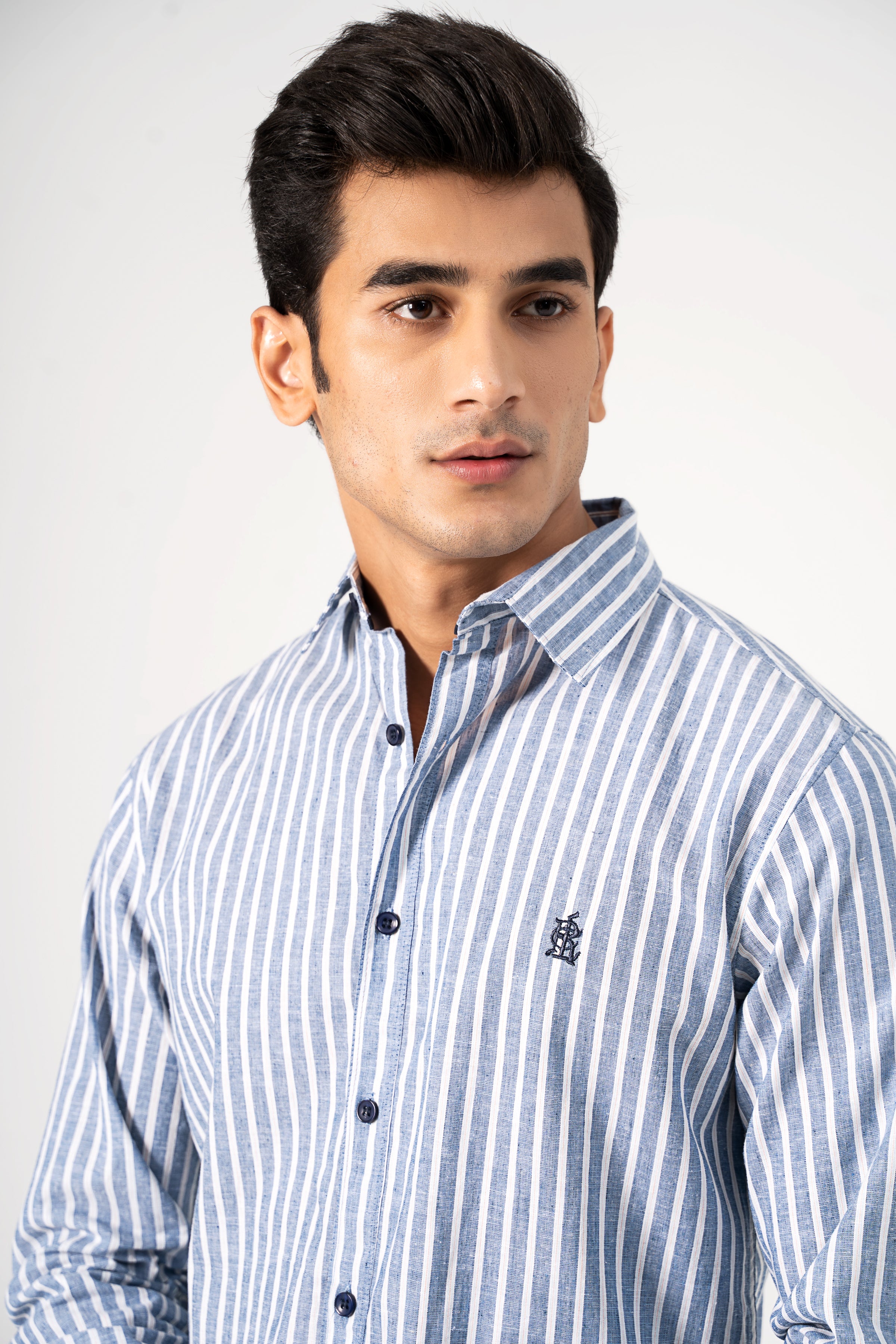 CASUAL SHIRT BLUE WHITE