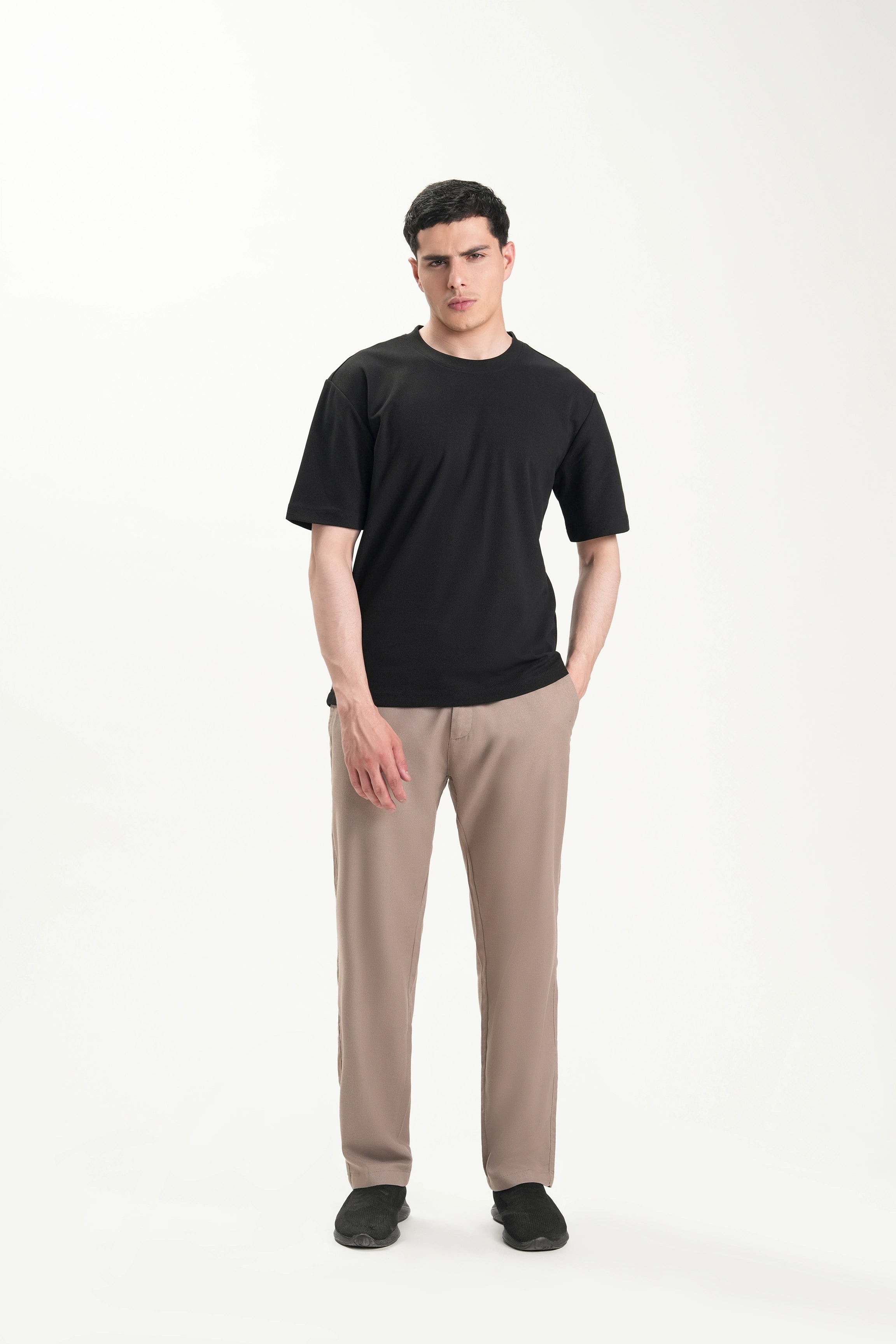 SMART FIT CREW NECK T-SHIRT BLACK