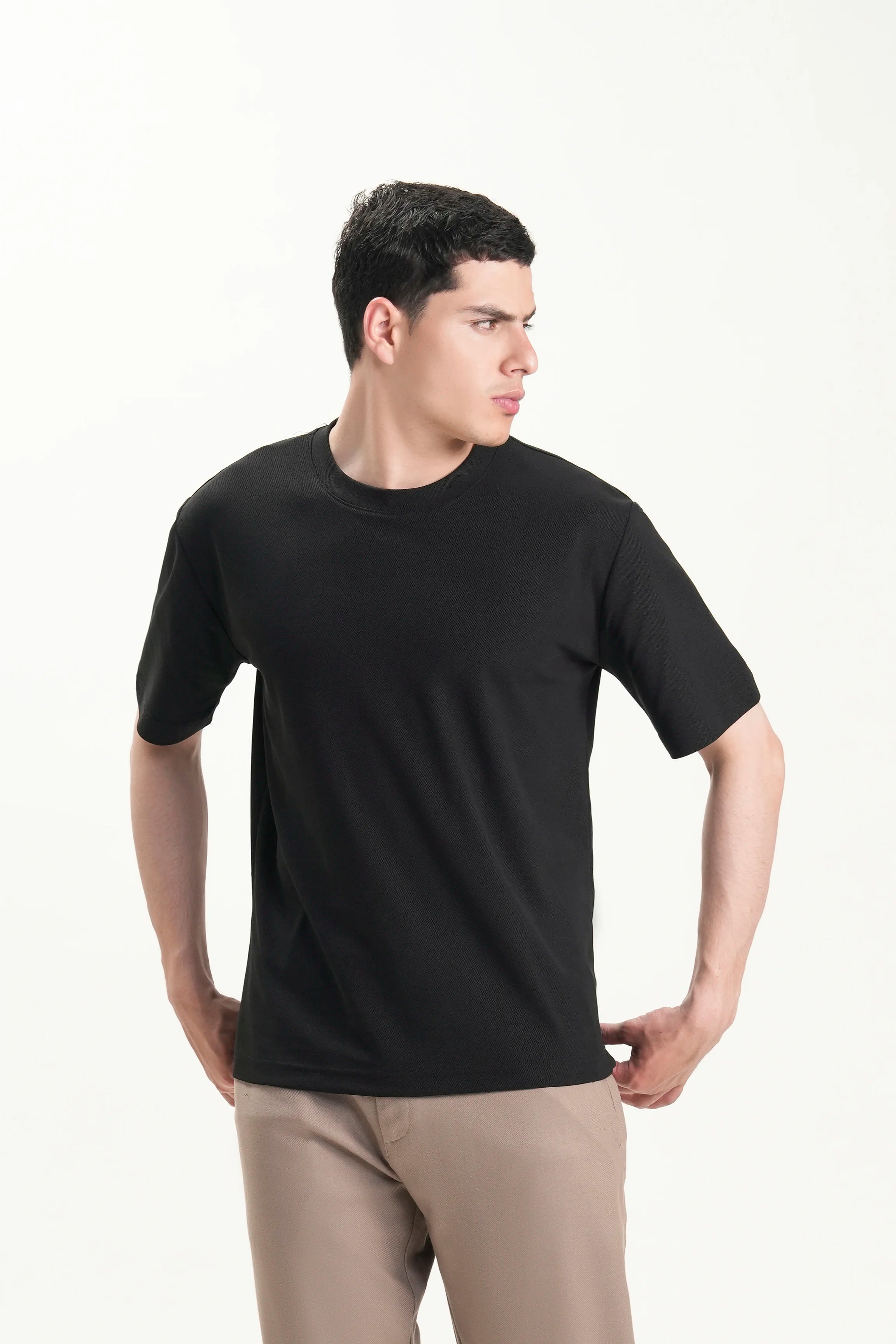 SMART FIT CREW NECK T-SHIRT BLACK