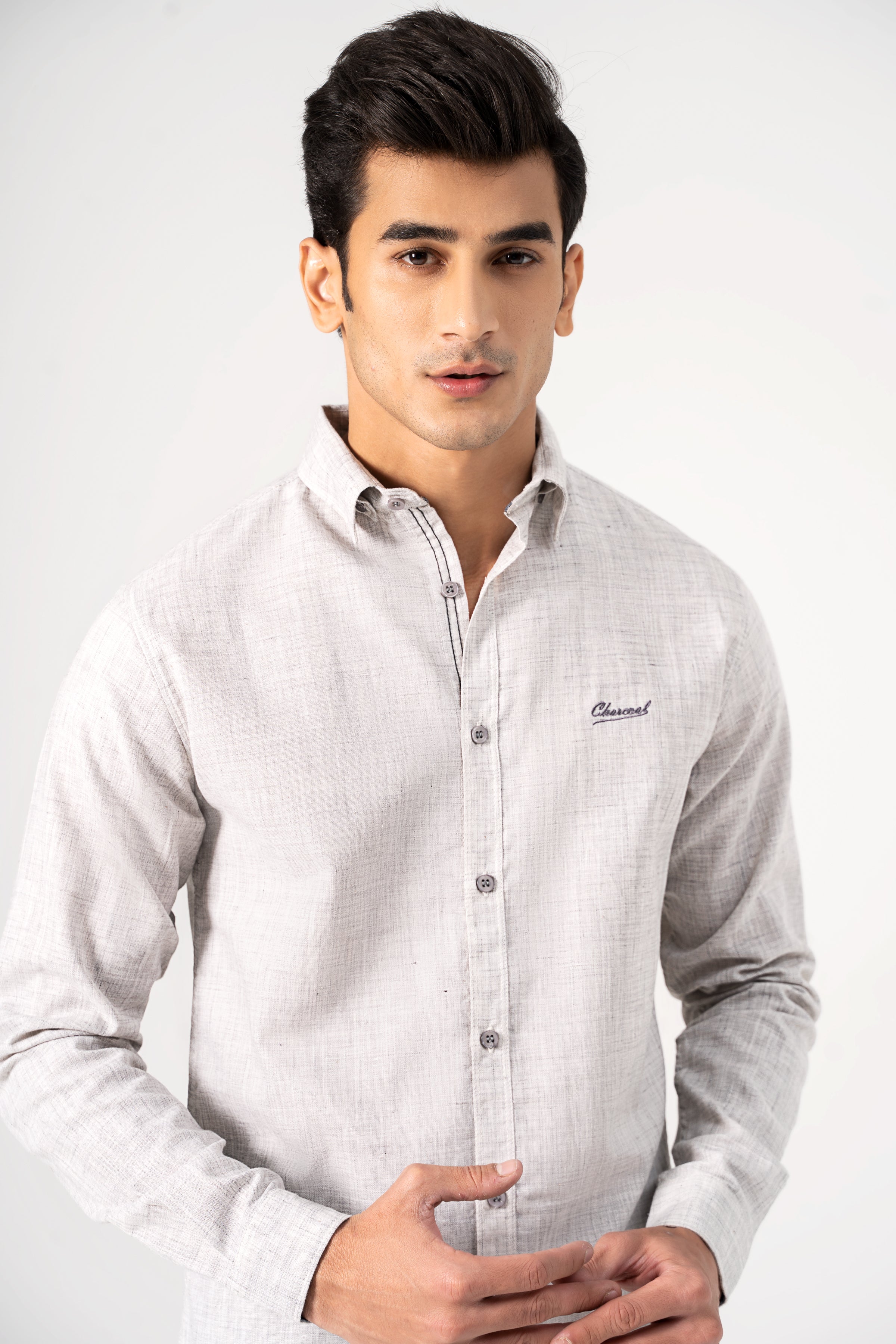 CASUAL SHIRT LIGHT GREY