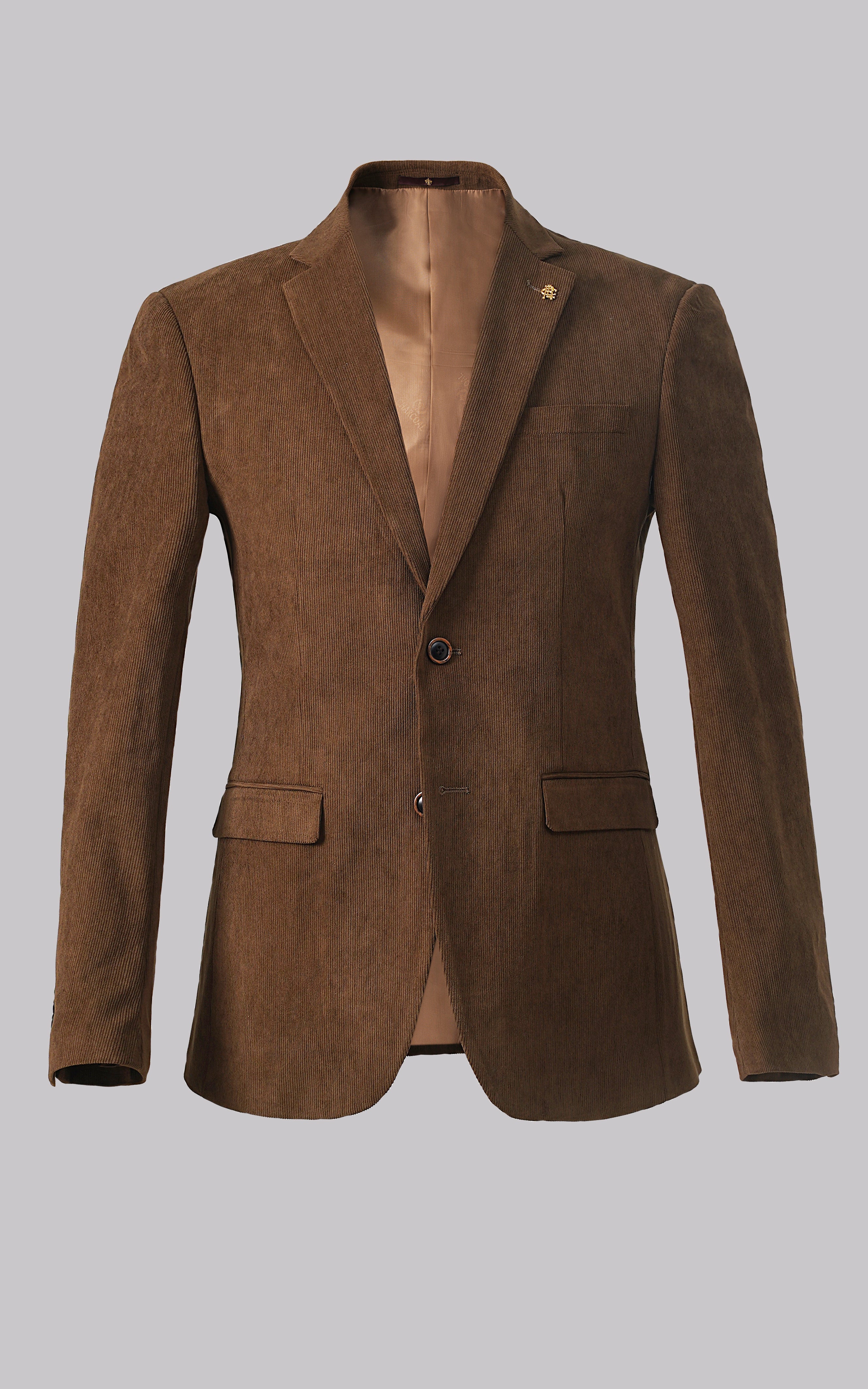 CORDUROY CASUAL COAT BROWN