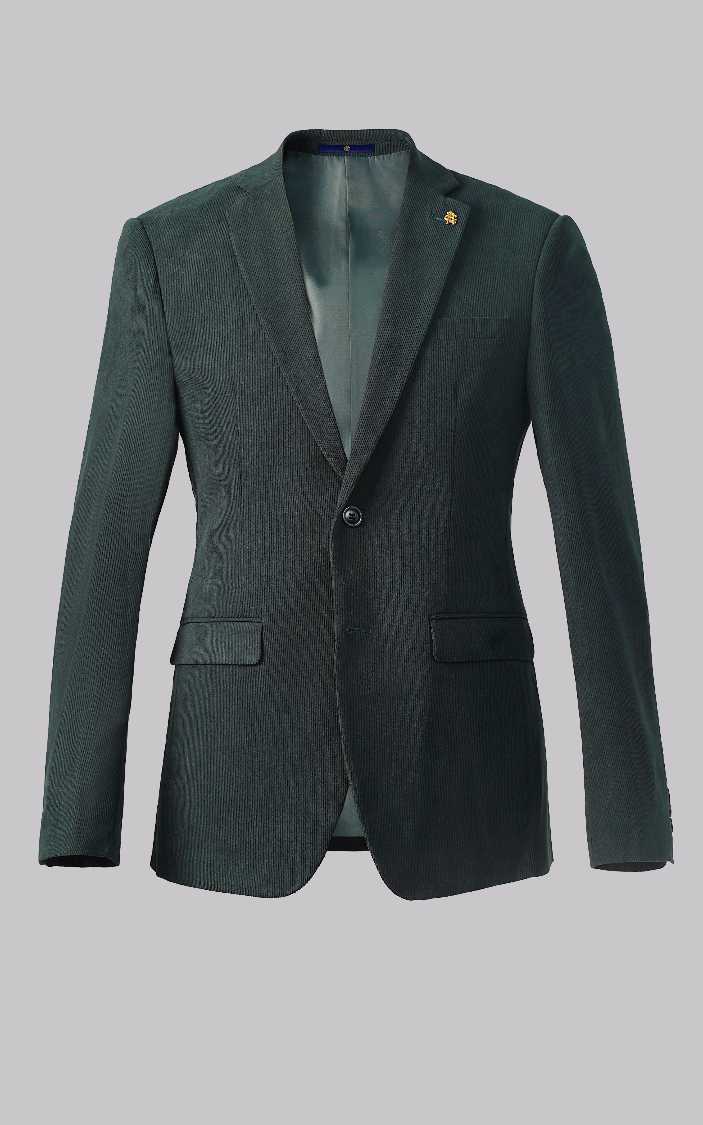 CORDUROY CASUAL COAT FOREST GREEN