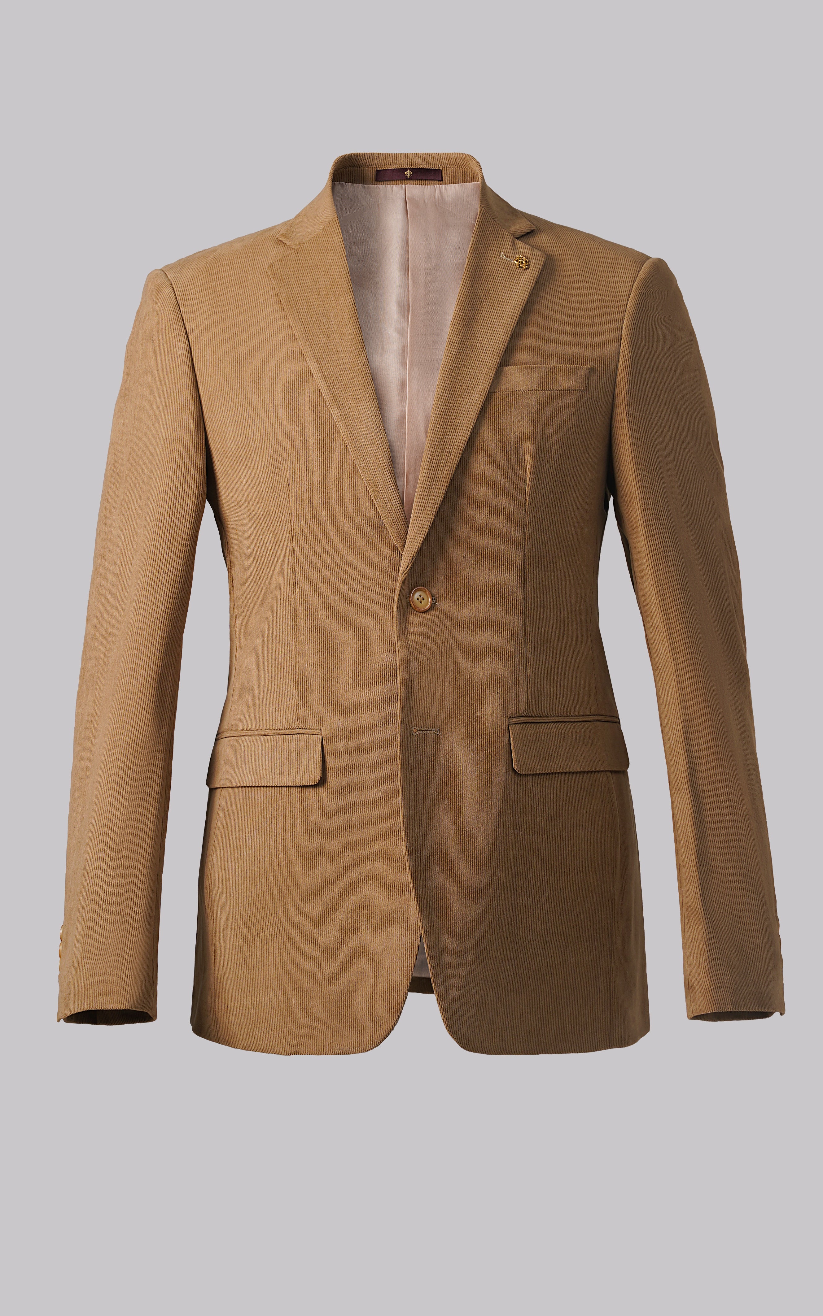 CORDUROY CASUAL COAT KHAKI