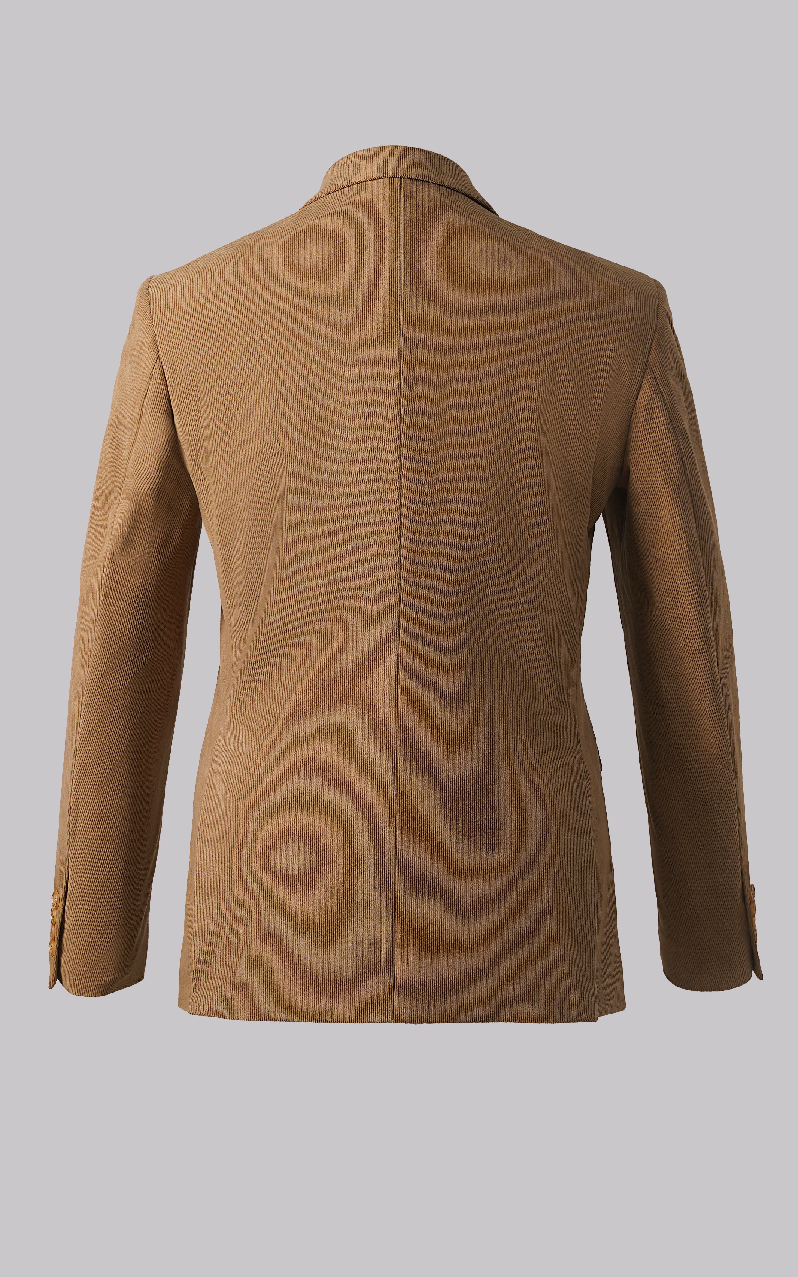 CORDUROY CASUAL COAT KHAKI