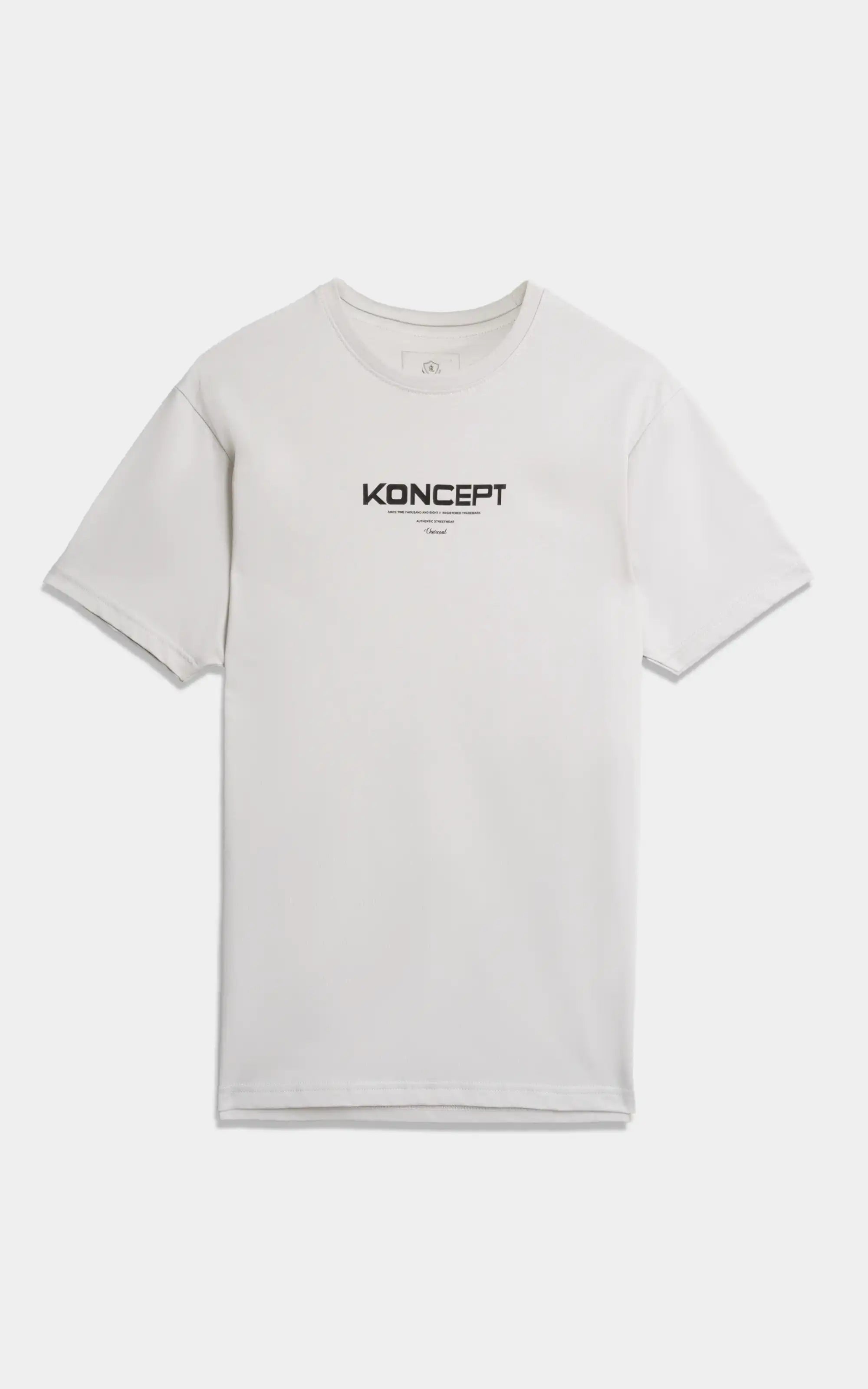 ROUND NECK T SHIRT LIGHT GREY