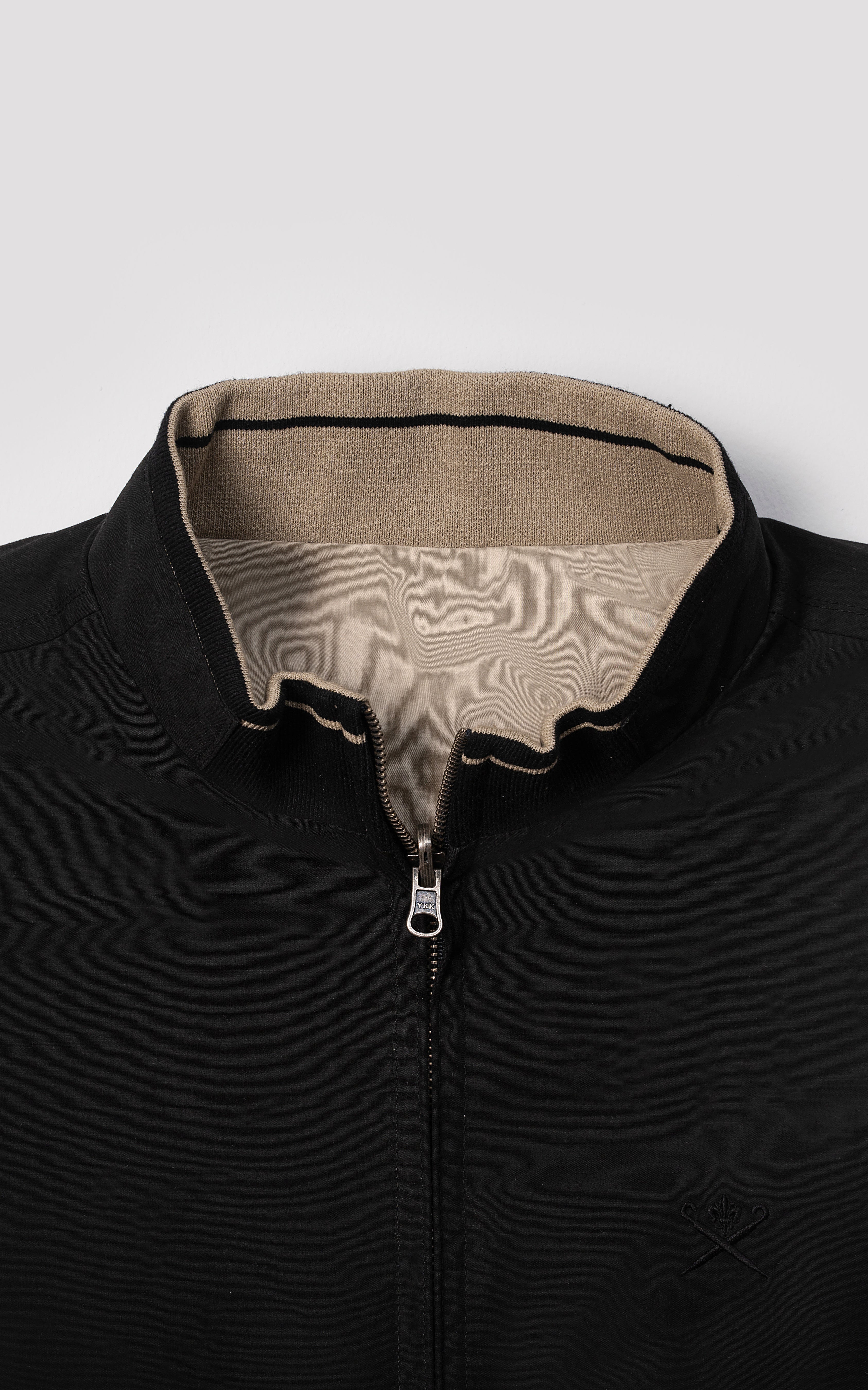 REVERSIBLE JACKET BLACK KHAKI