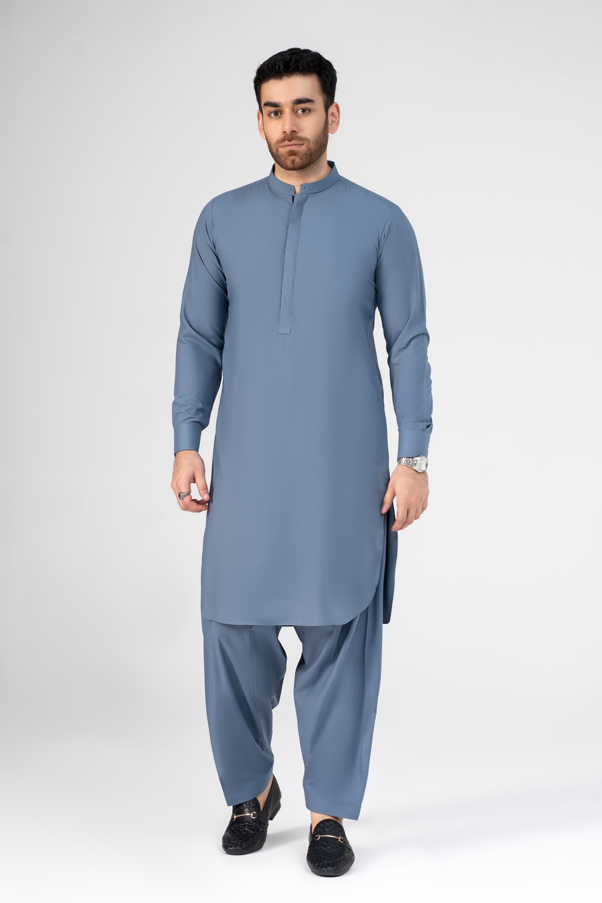 BLACK COTTON KAMEEZ SHALWAR