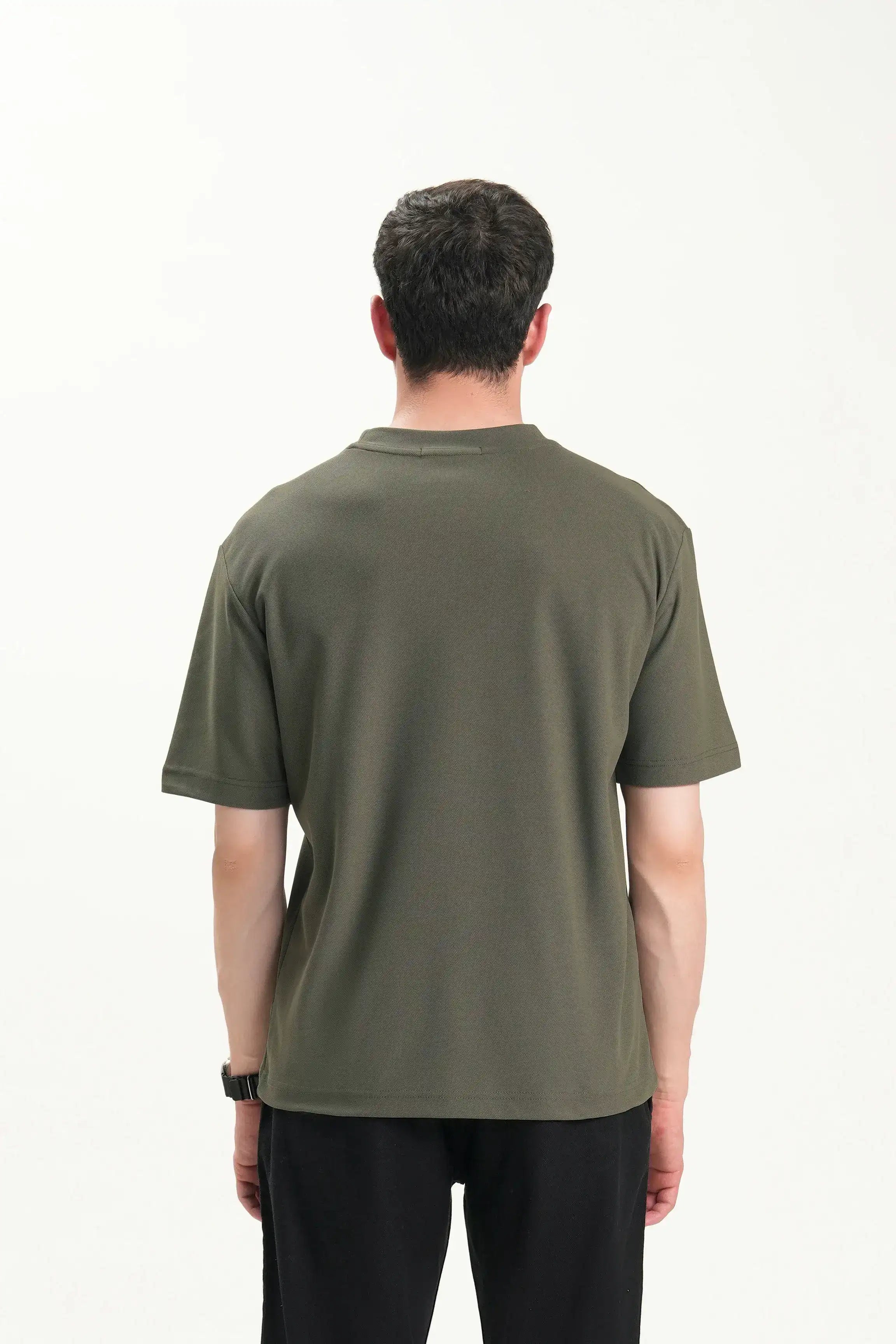 SMART FIT CREW NECK T-SHIRT OLIVE
