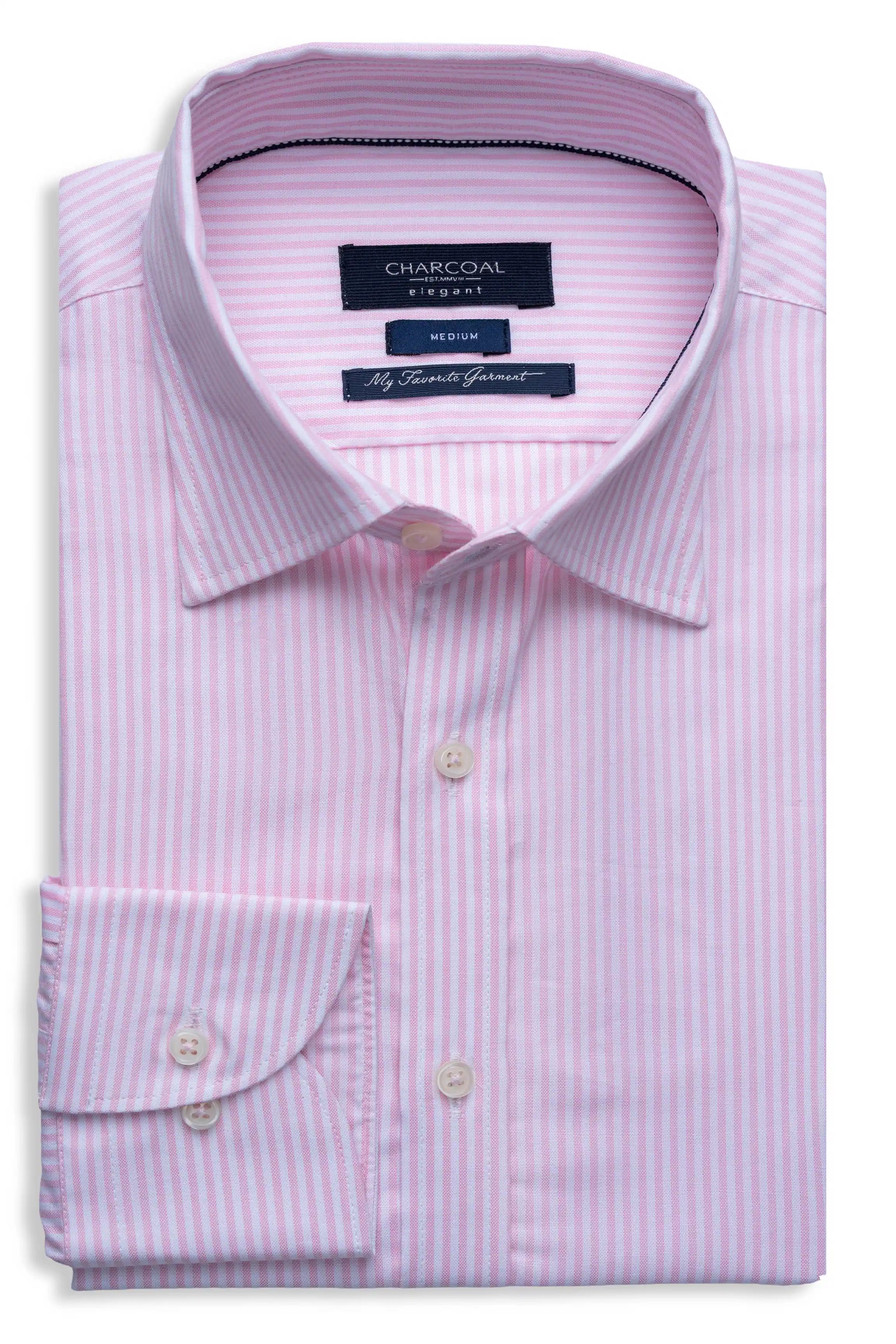 SMART FIT SEMI FORMAL STRIPED SHIRT PINK STRIPE