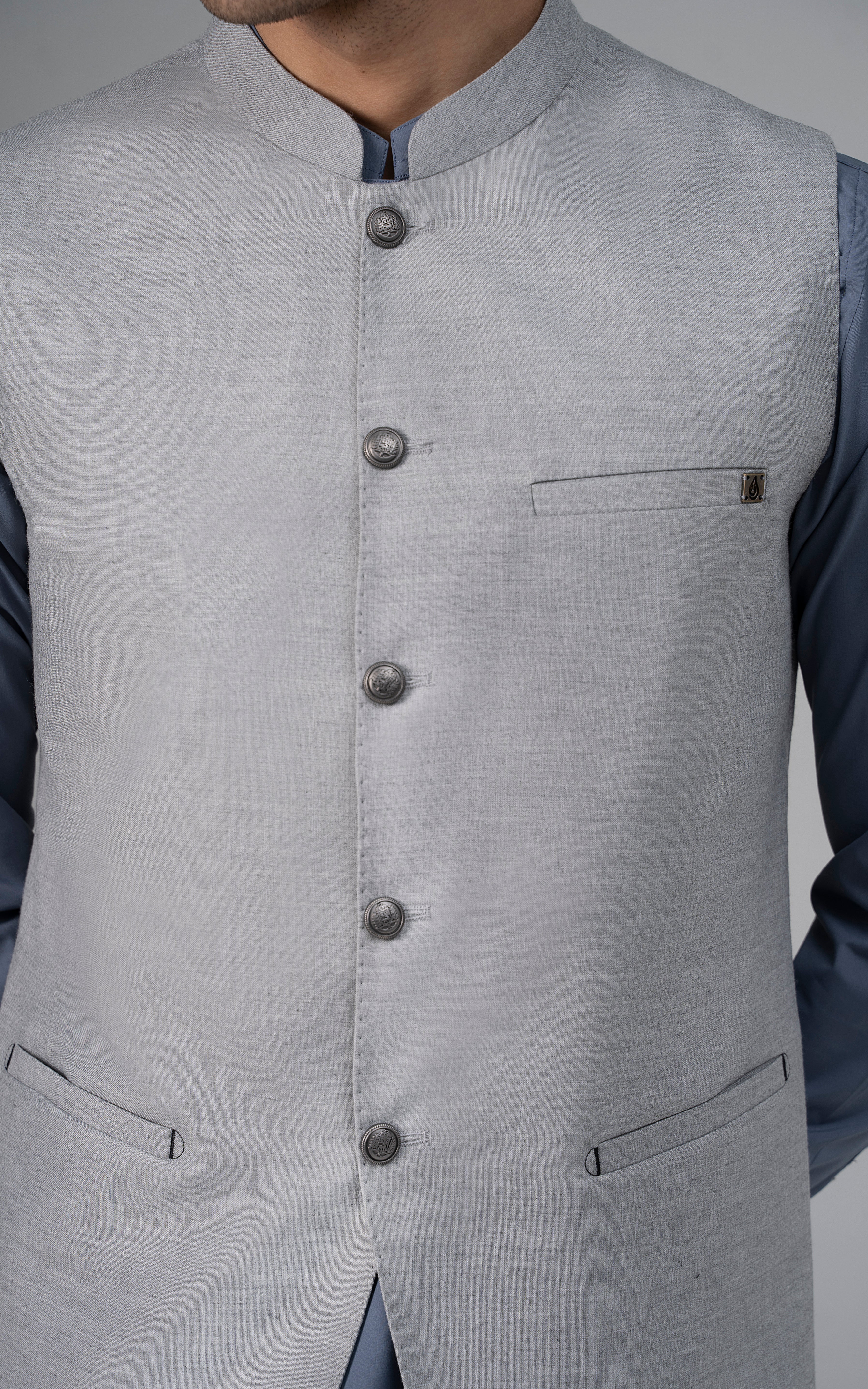 BLENDED WAISTCOAT - PREMIUM COLLECTION  CLOUDY GREY