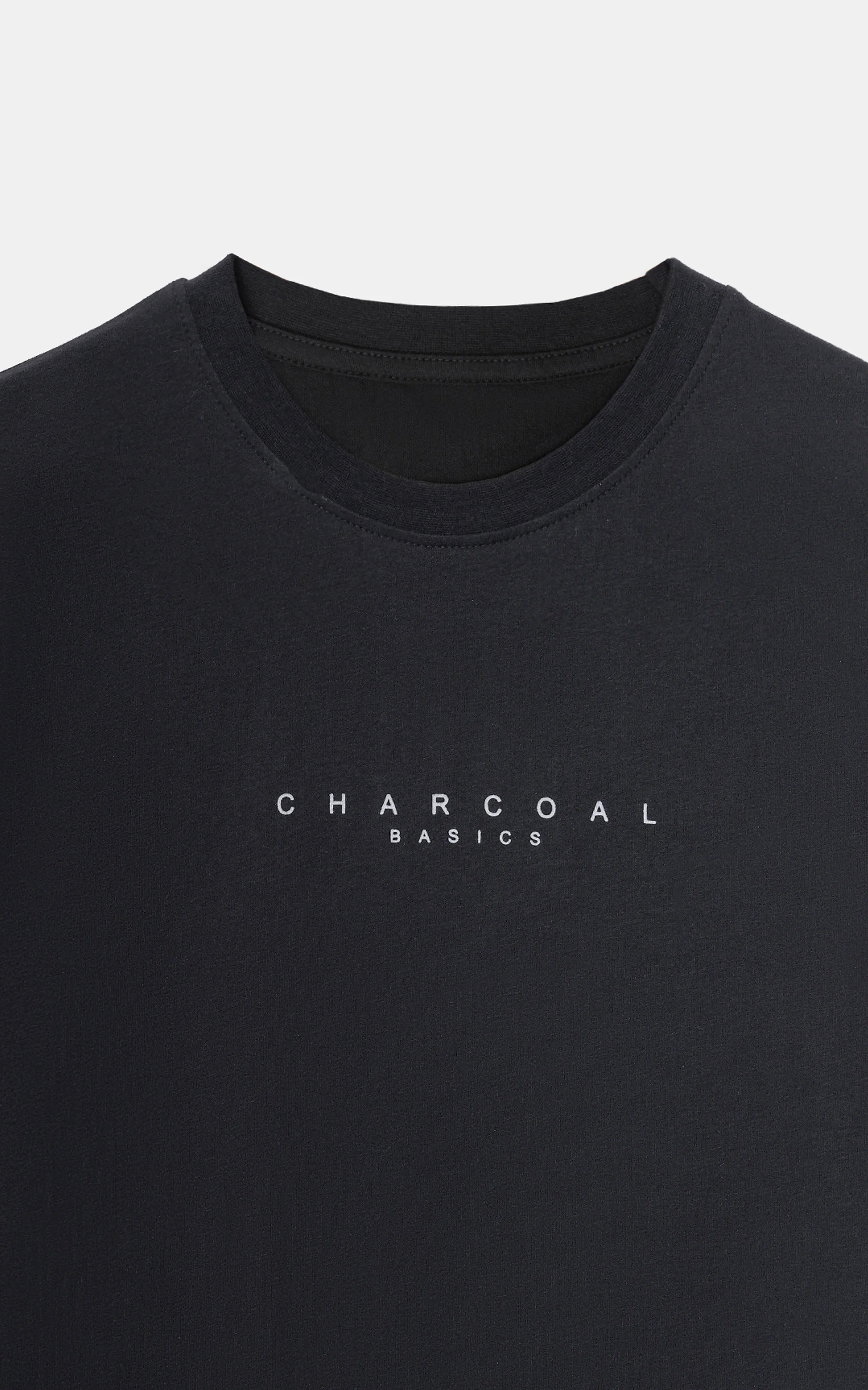 HALF SLEEVES SLEEPWEAR CREW NECK T SHIRT BLACK