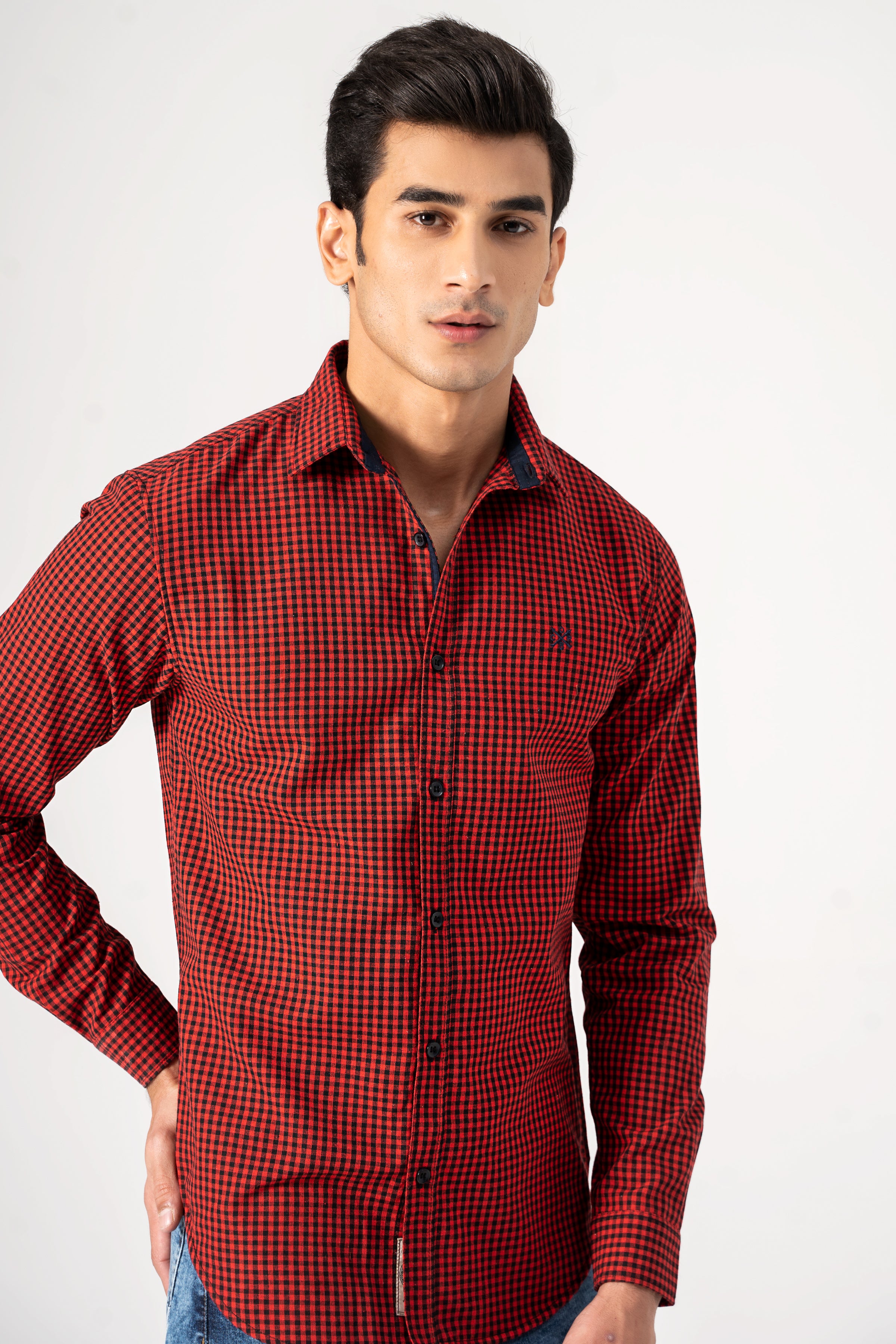 CASUAL SHIRT RED CHECK