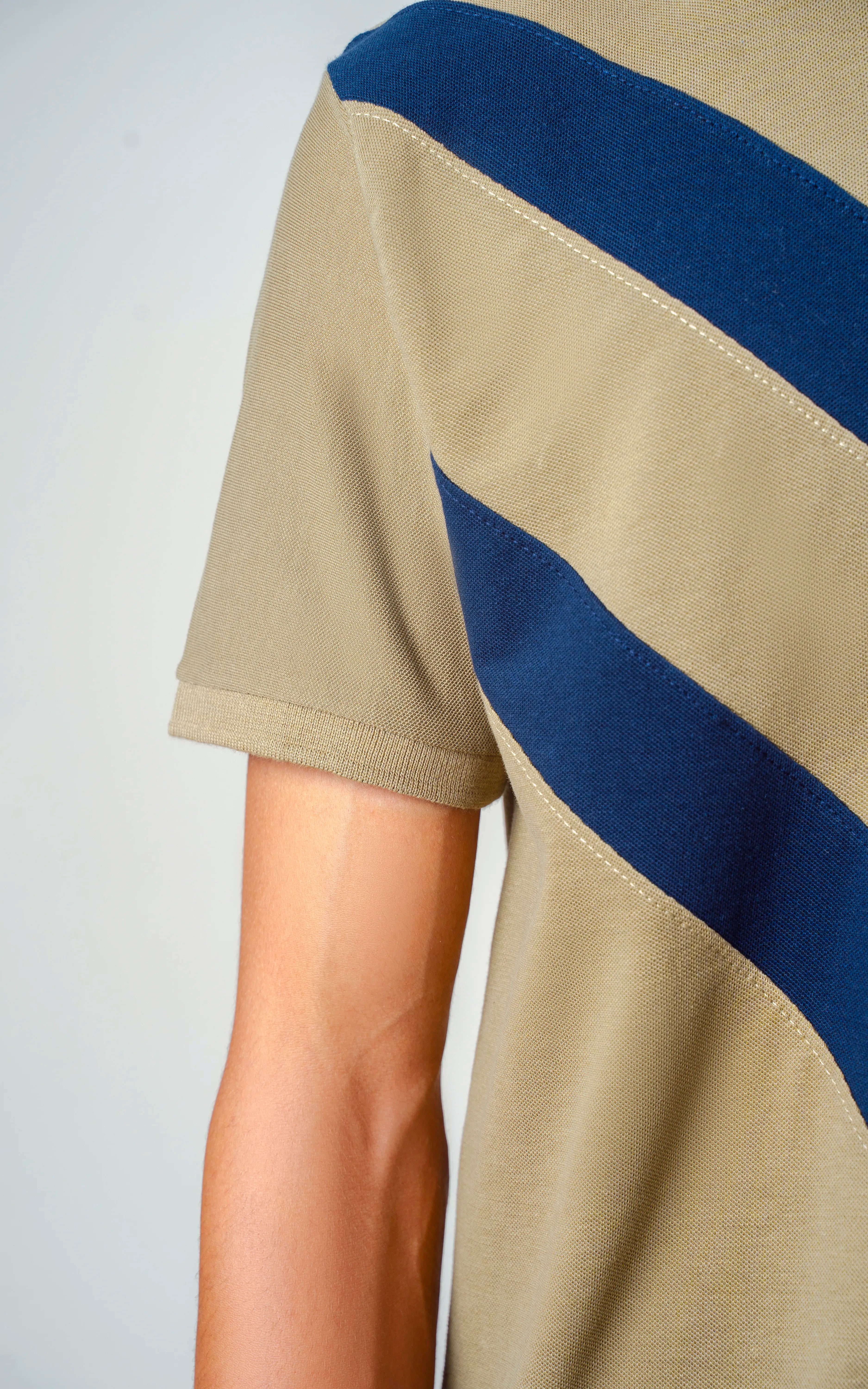 CUT & SEW POLO SHIRT GREEN