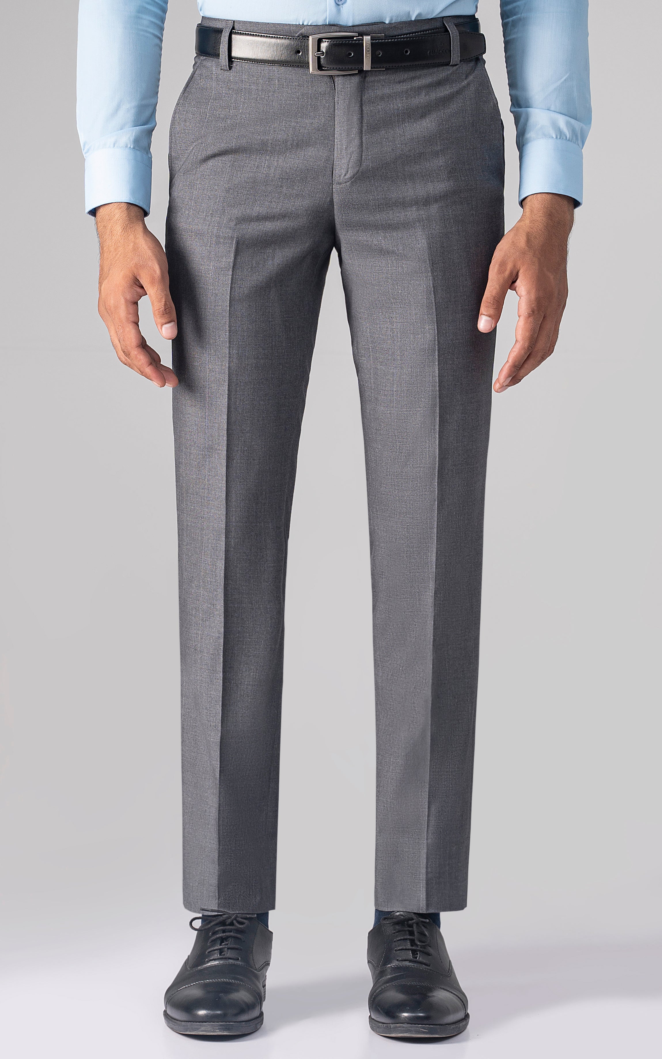 DRESS PANT GREY SELF