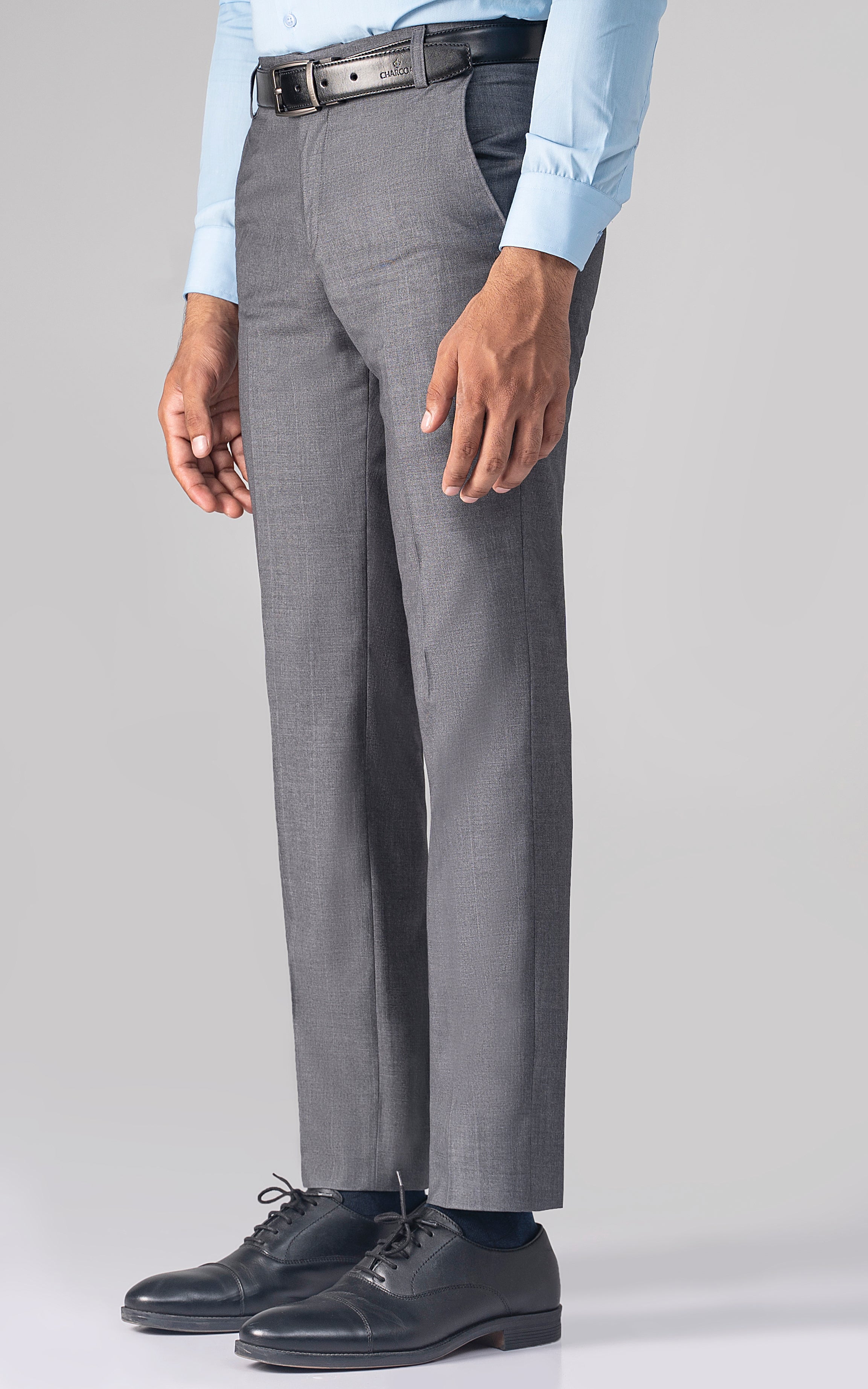 DRESS PANT GREY SELF