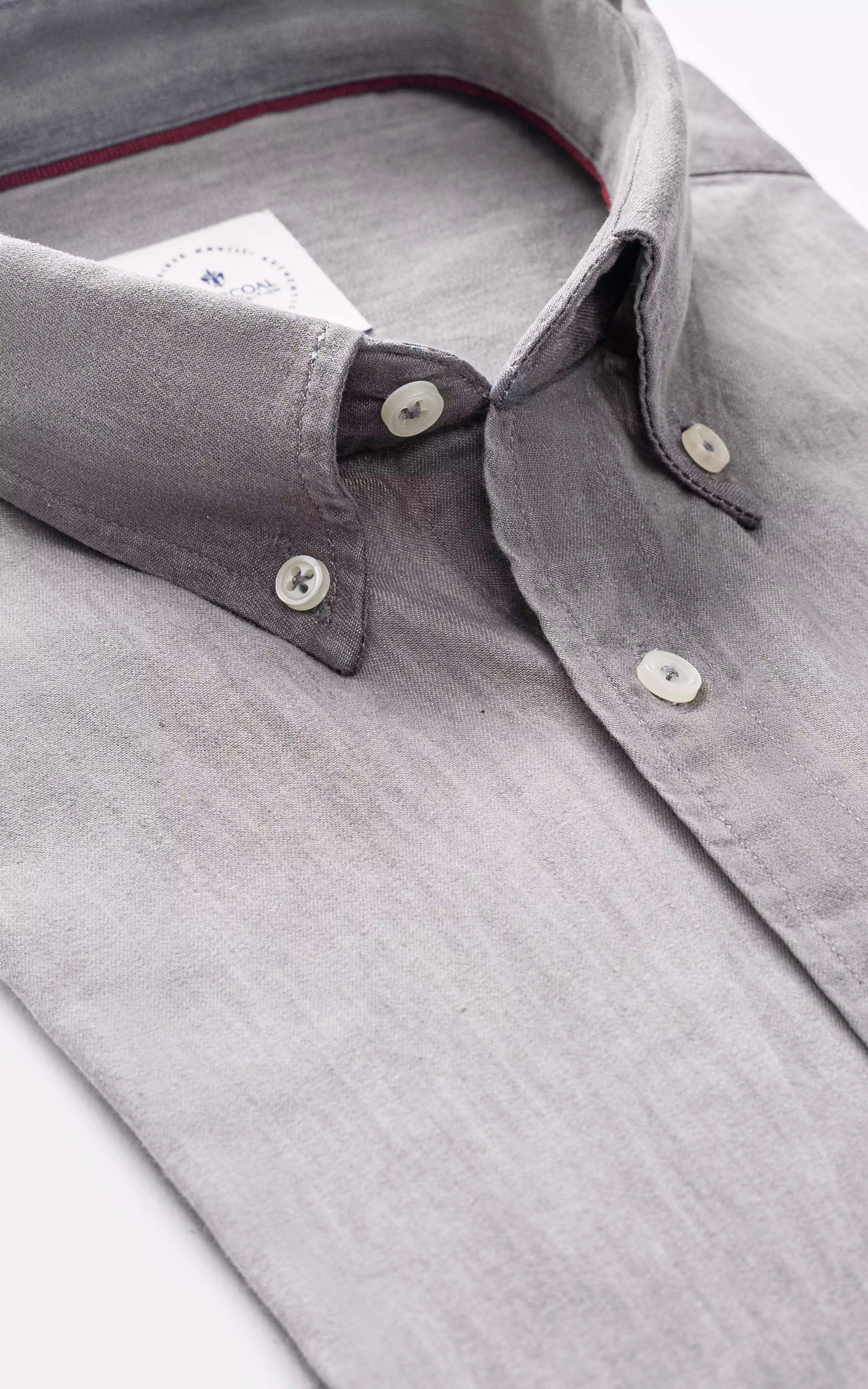 RELAXED FIT DENIM SHIRT GREY