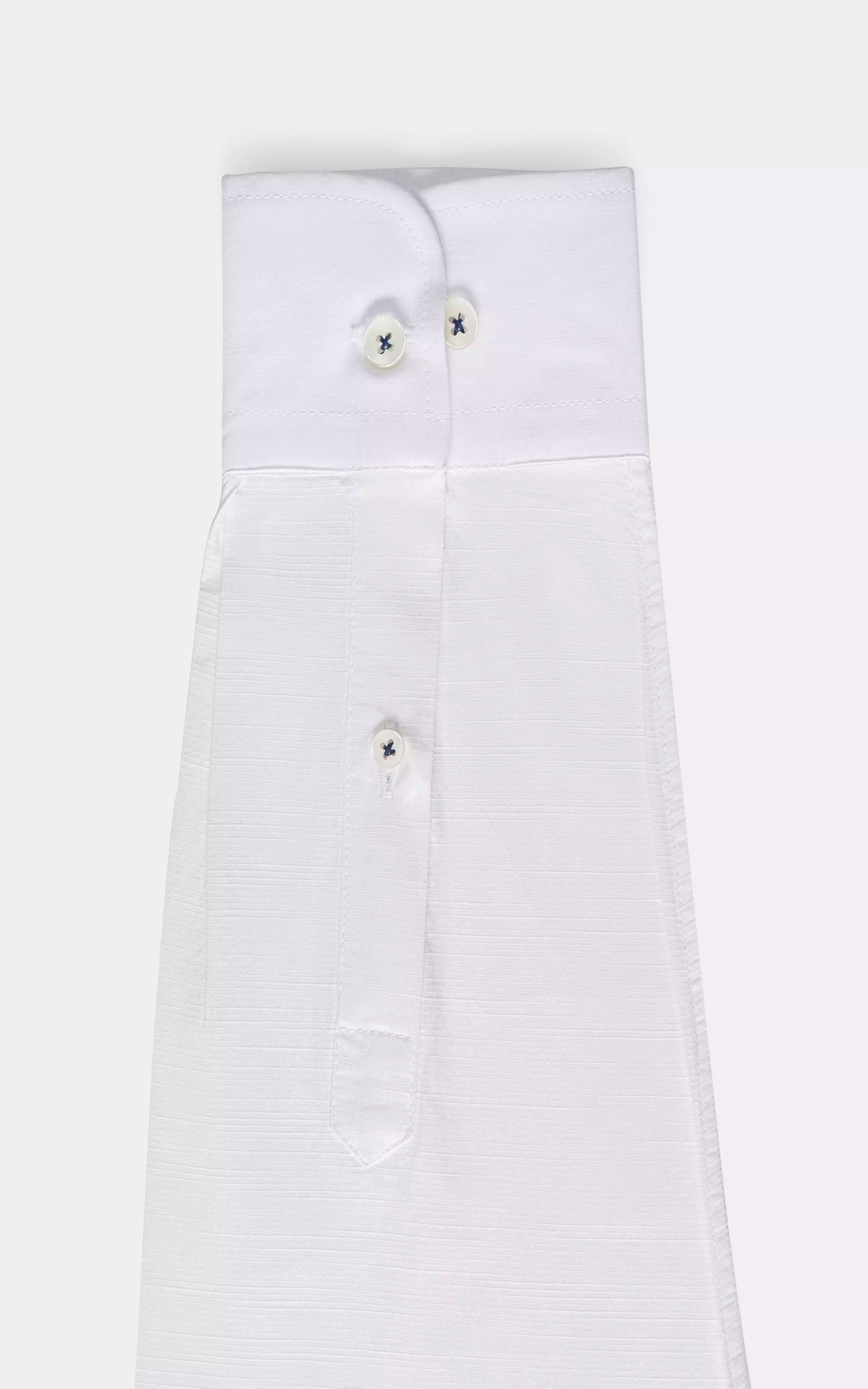 SELF TEXTURED SMART SHIRT WHITE