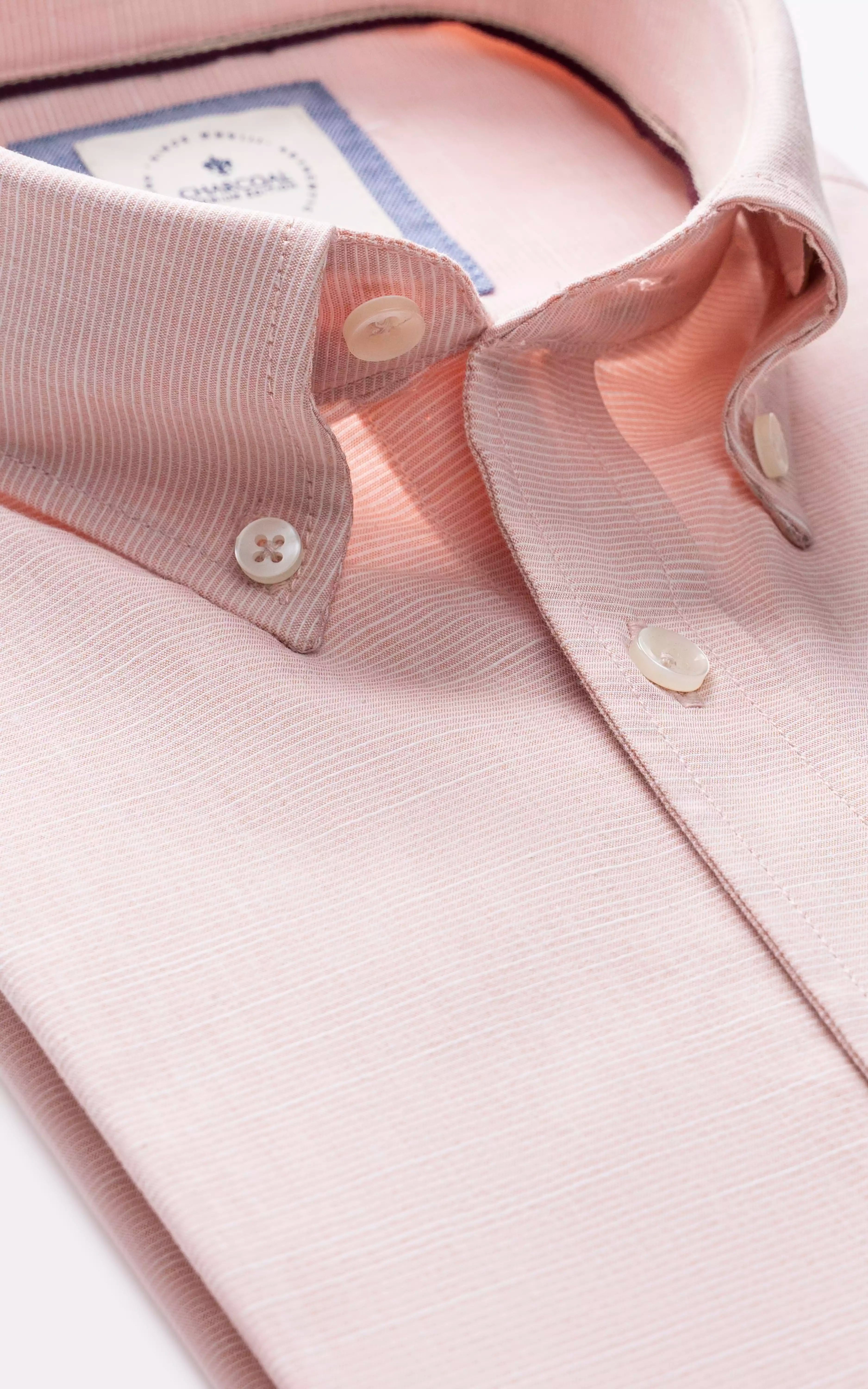 SELF TEXTURED SMART SHIRT  LIGHT PINK
