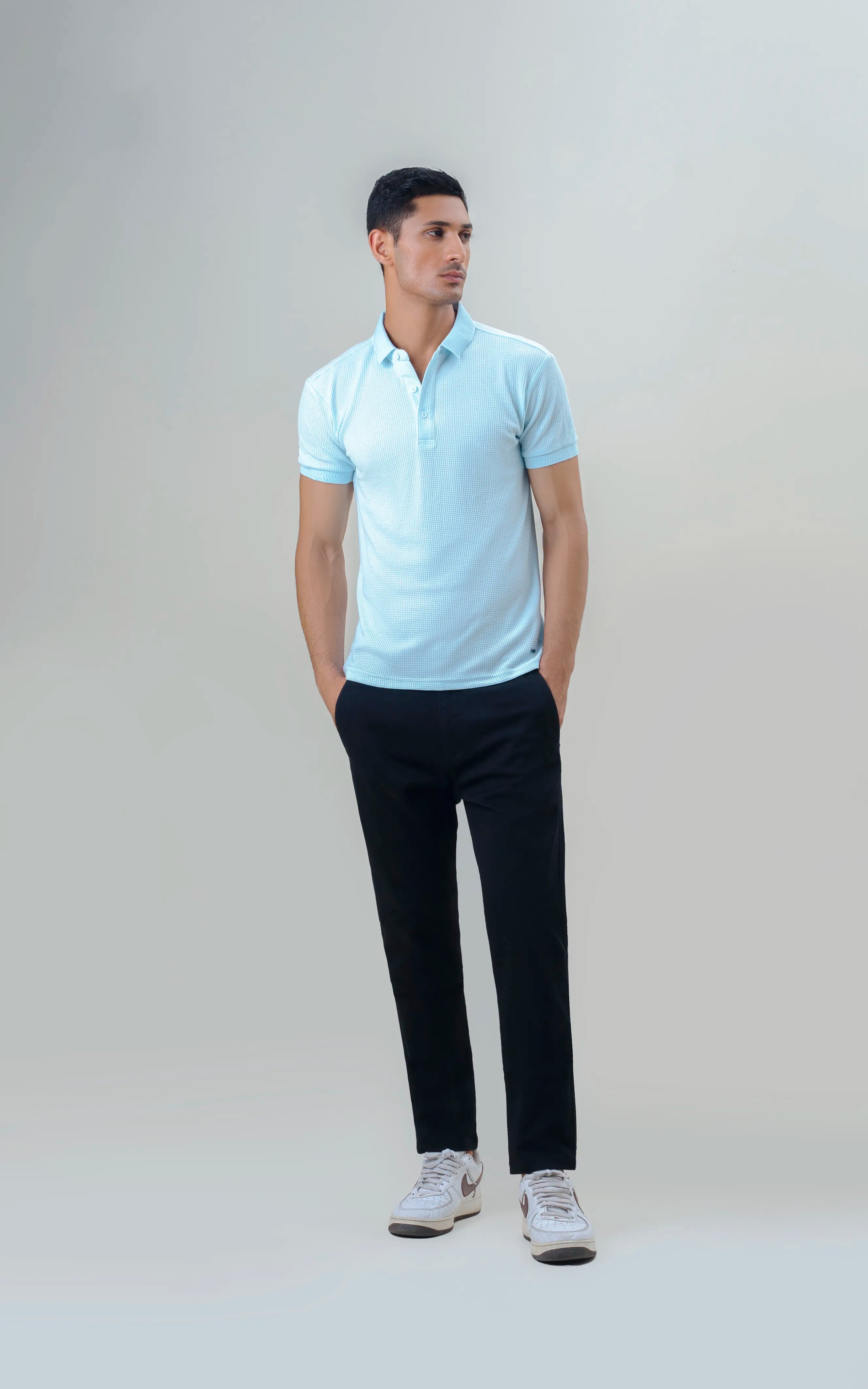 TWILL SMART FIT CASUAL PANT BLACK