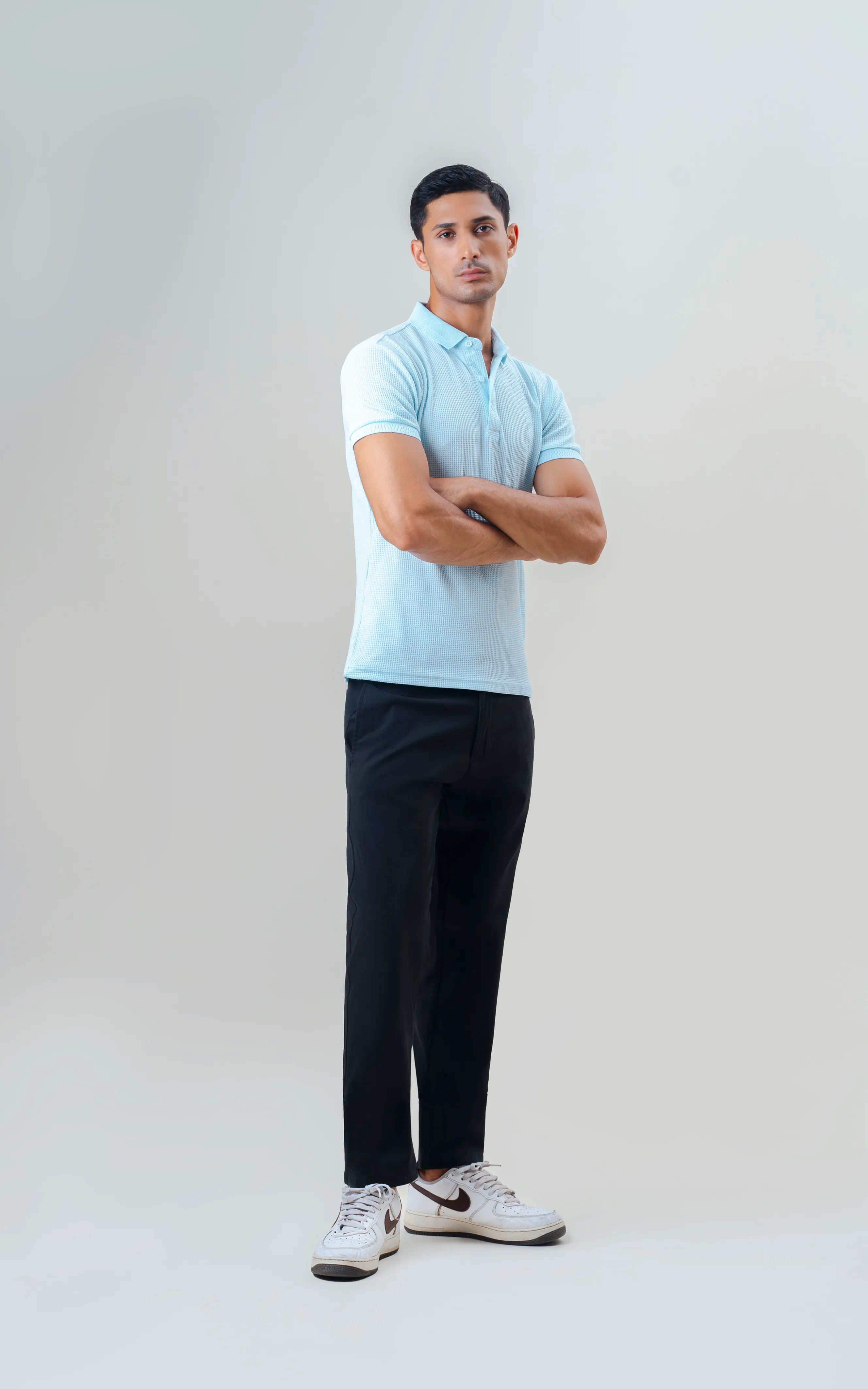 TWILL SMART FIT CASUAL PANT BLACK