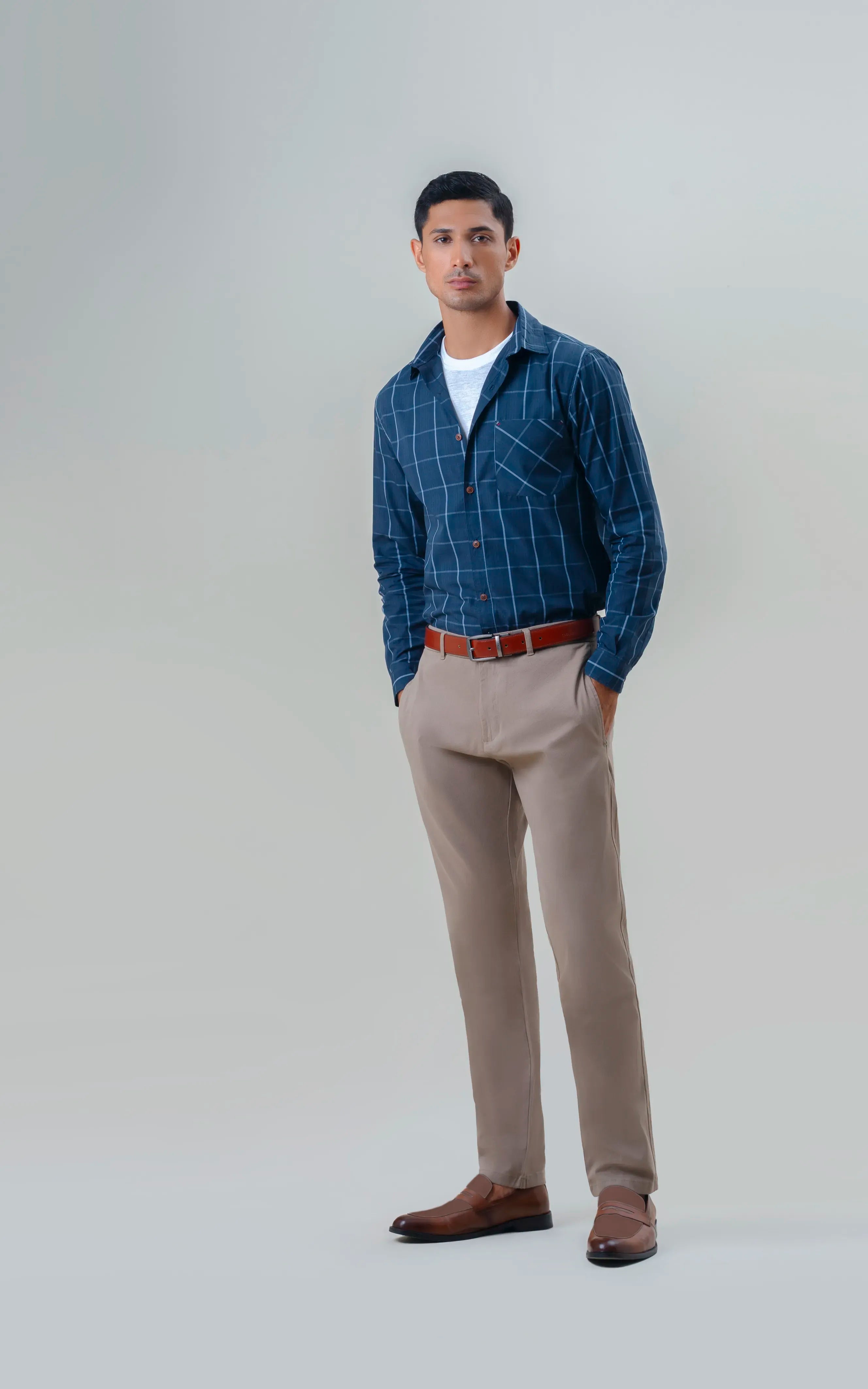 TWILL SMART FIT CASUAL PANT KHAKI