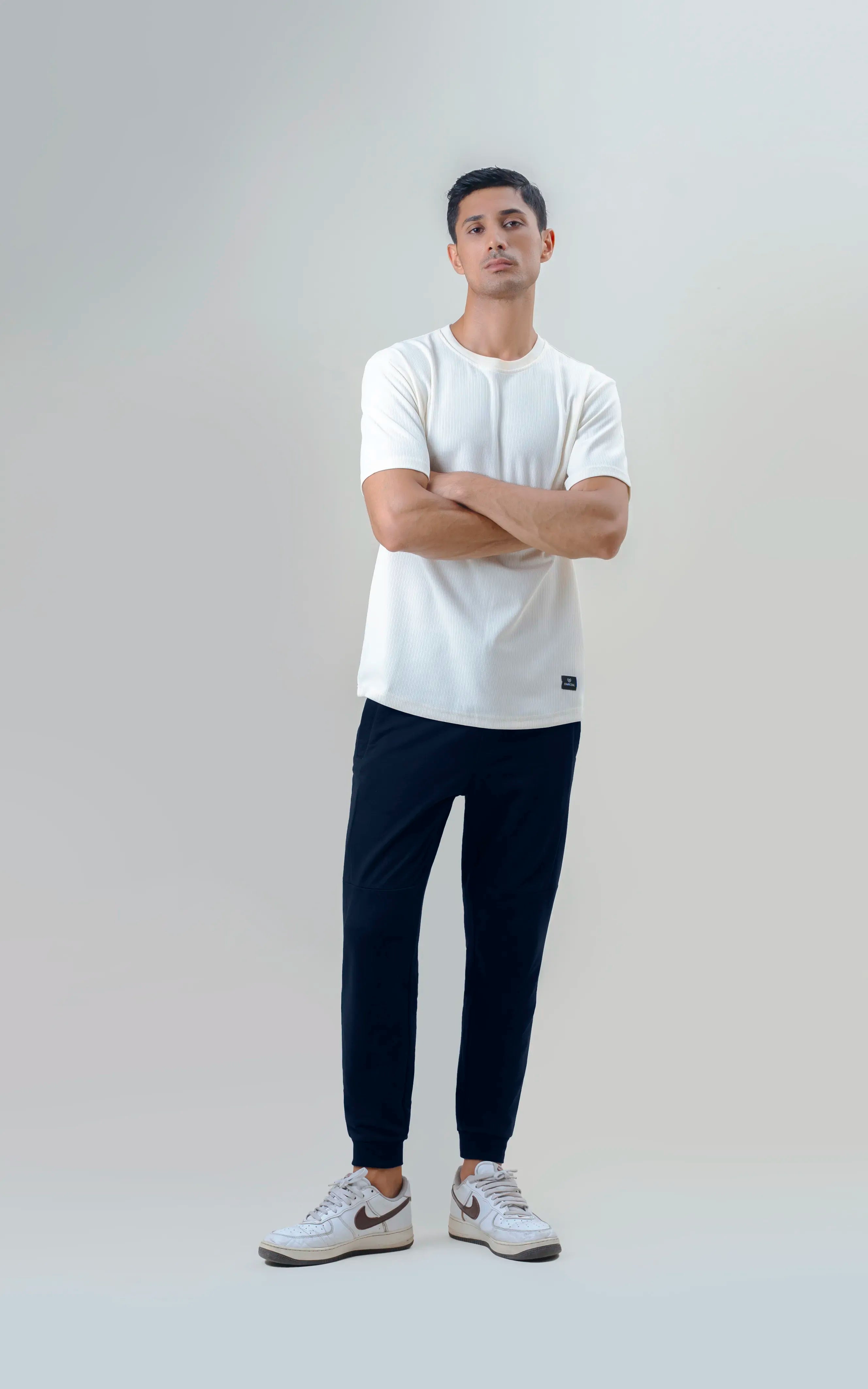 SLIM FIT TERRY JOGGER TROUSER NAVY