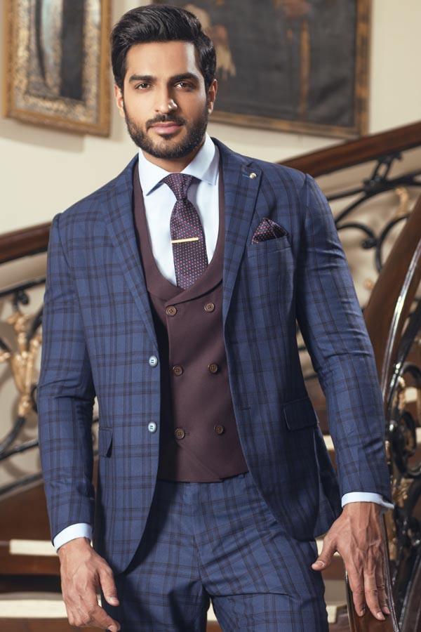 2 PIECE SUIT NAVY BLUE at Charcoal Clothing