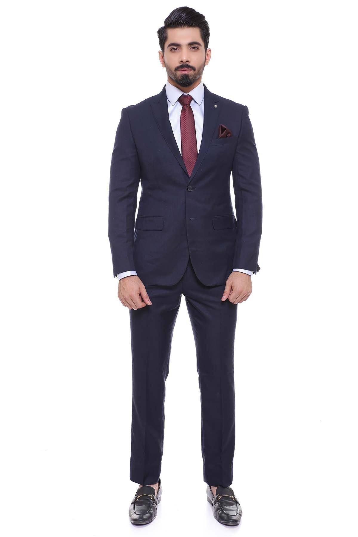 2 PIECE SUIT NAVY at Charcoal Clothing