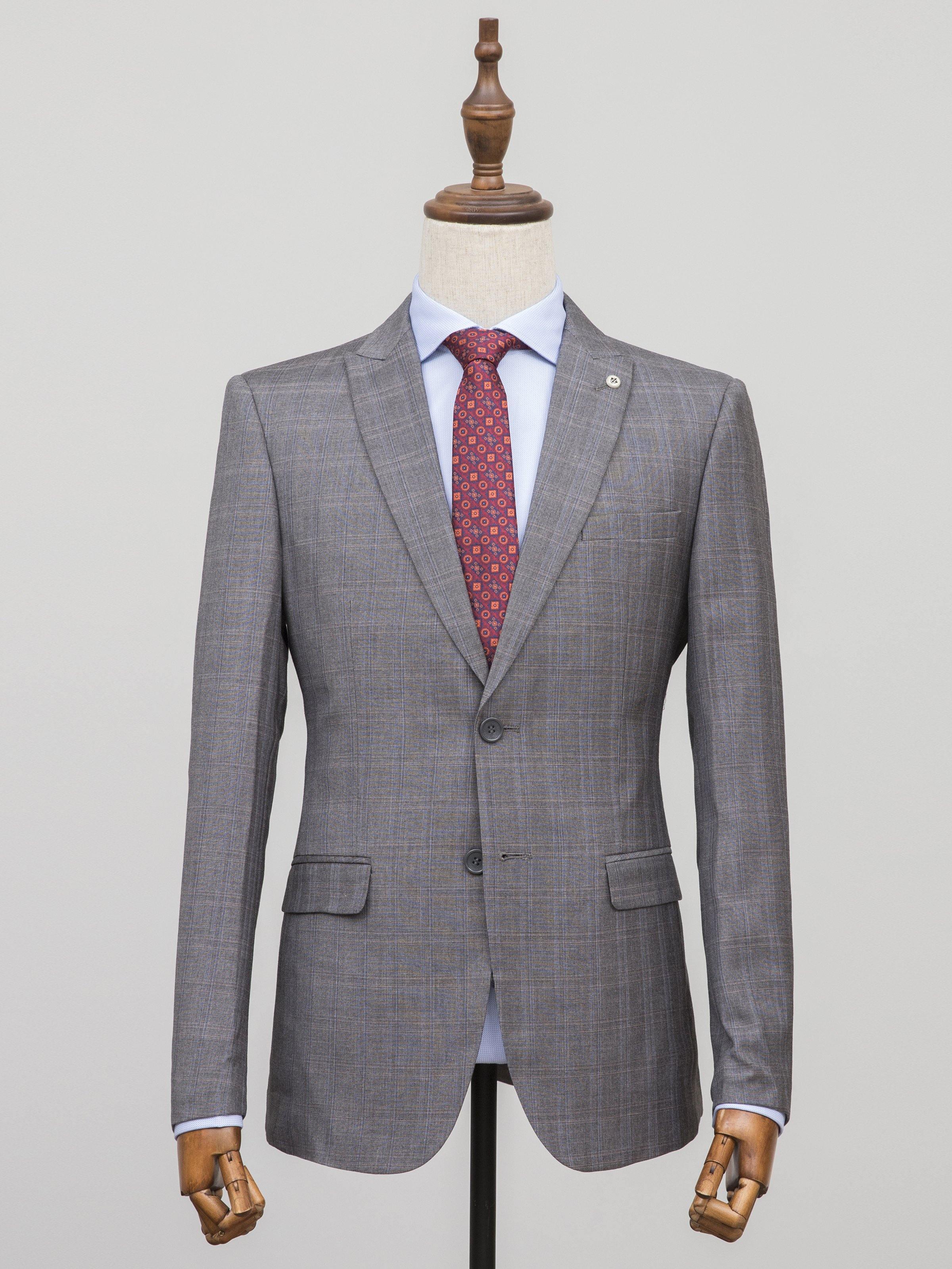 2 PIECE SUIT SLIM FIT GREY at Charcoal Clothing