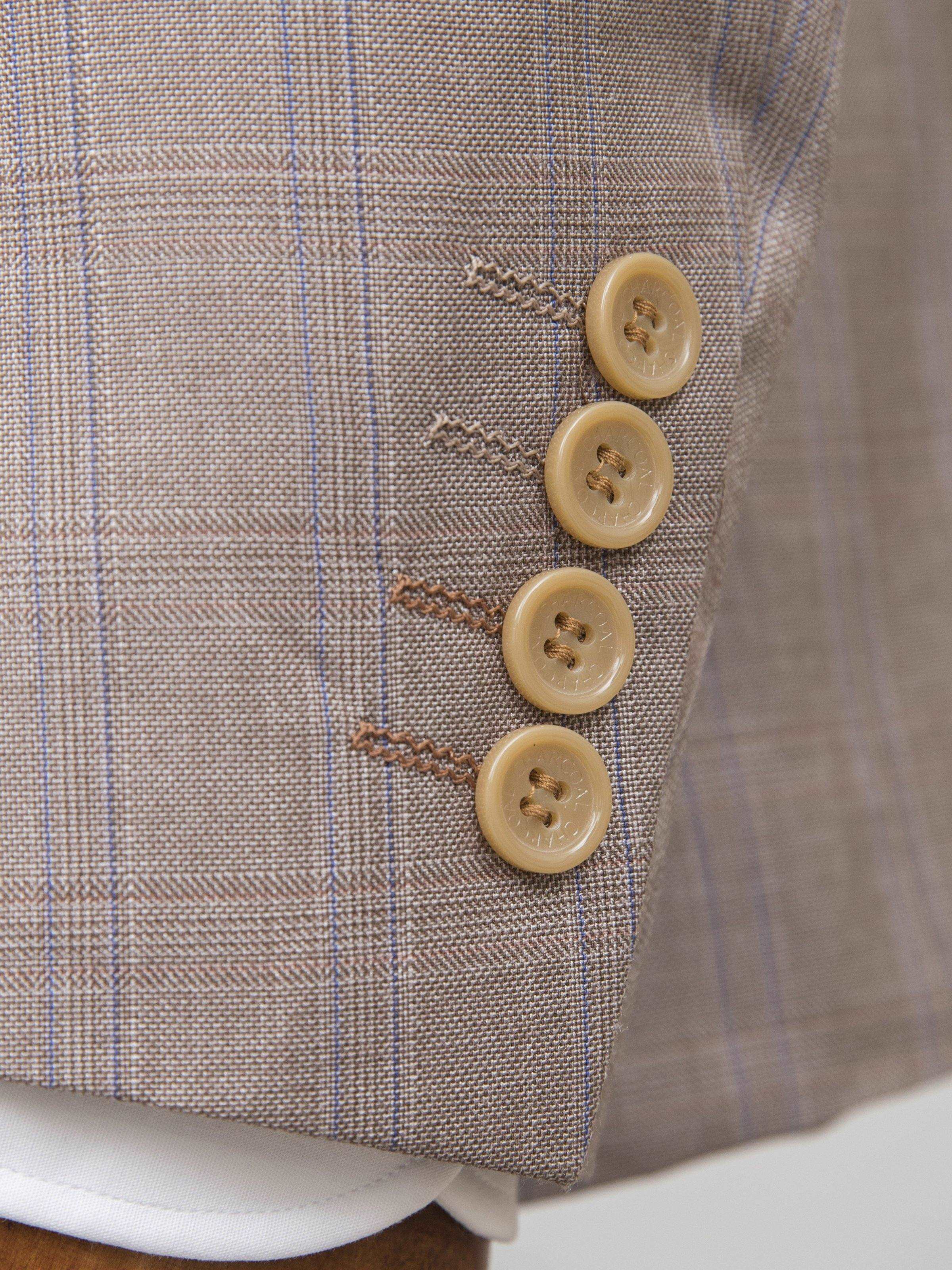 2 PIECE SUIT SLIM FIT LIGHT BROWN at Charcoal Clothing