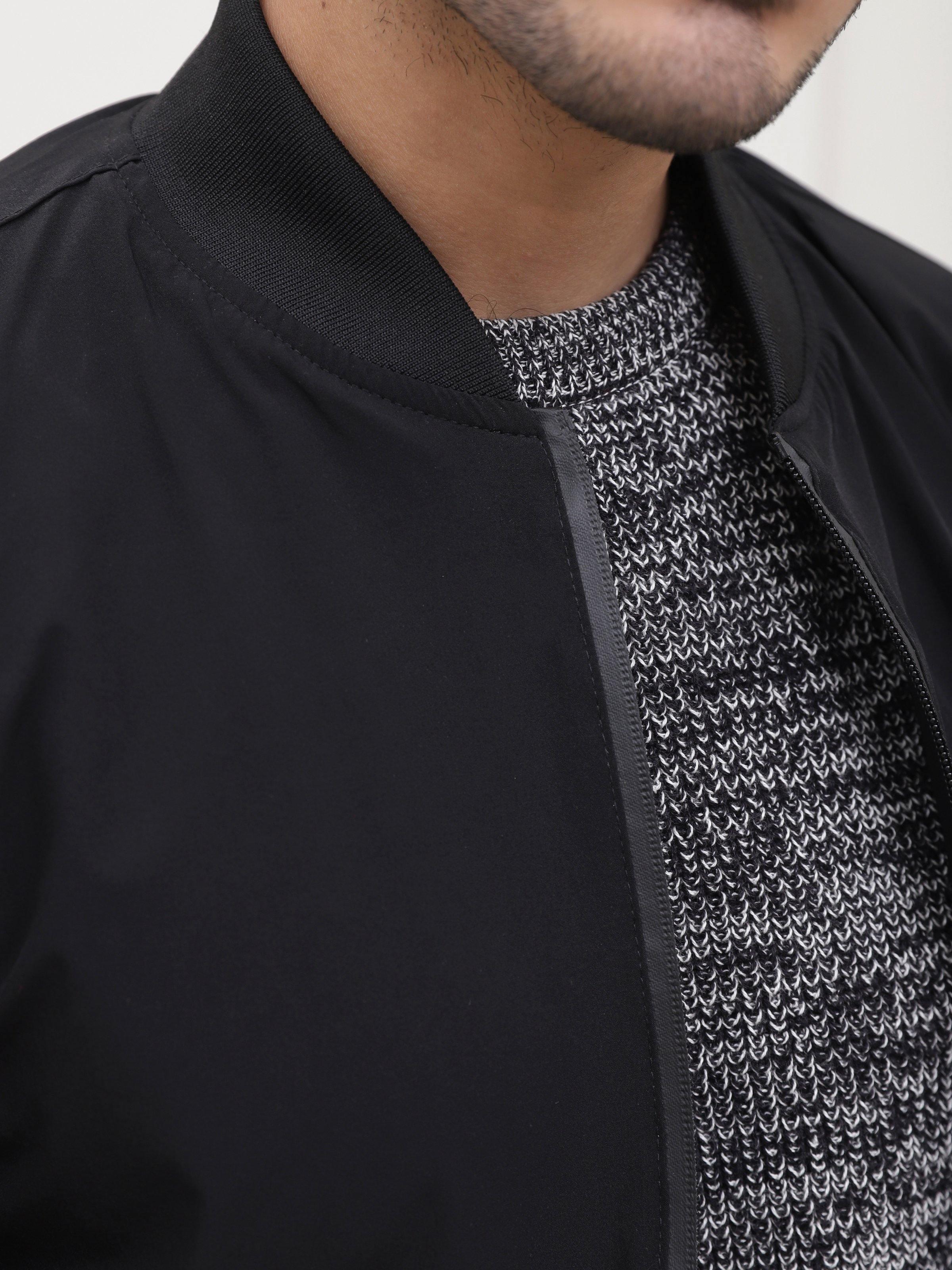 Shop BOMBER JACKET BLACK For Men Online - Main Image