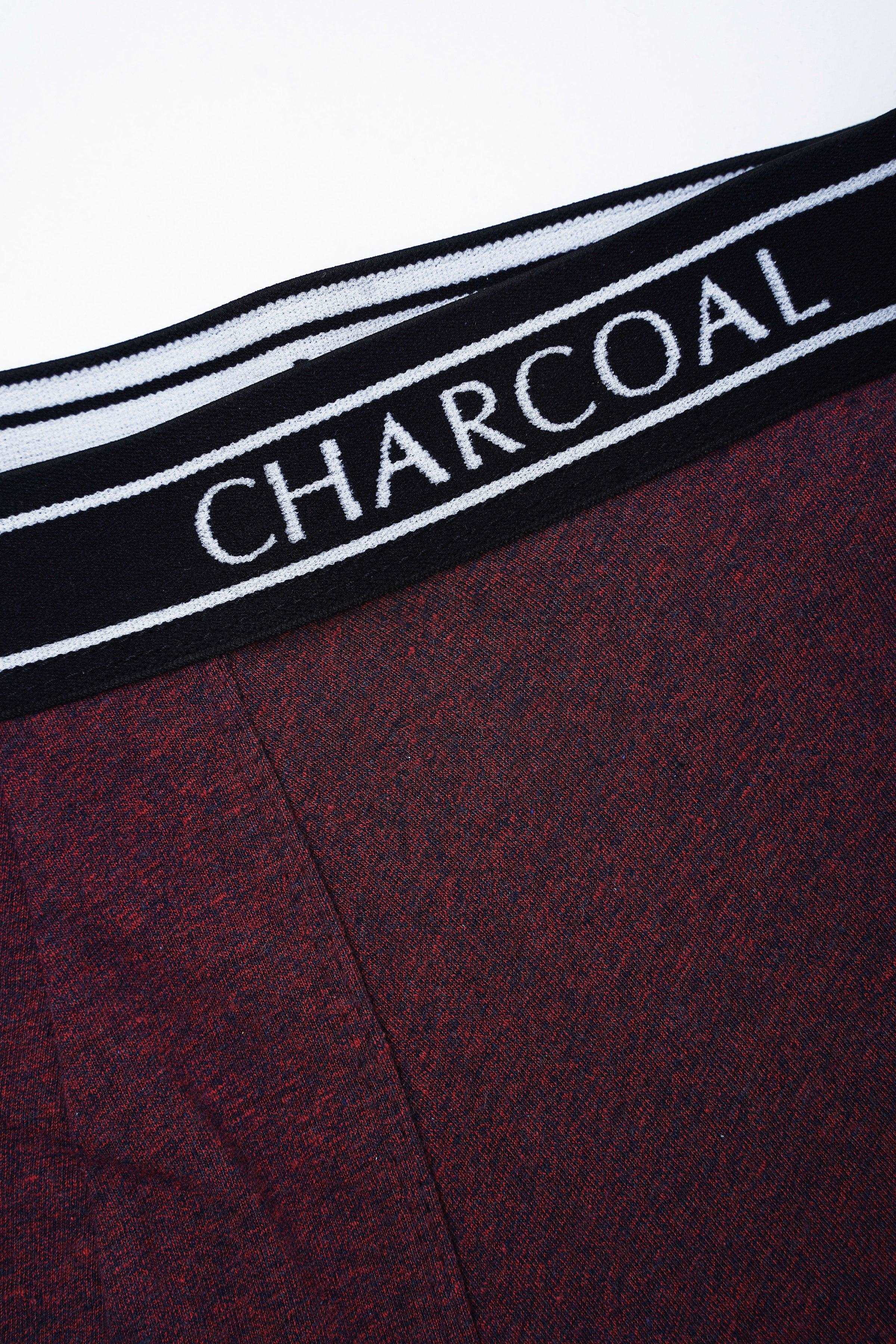 BOXER SHORTS PLAIN MAROON at Charcoal Clothing