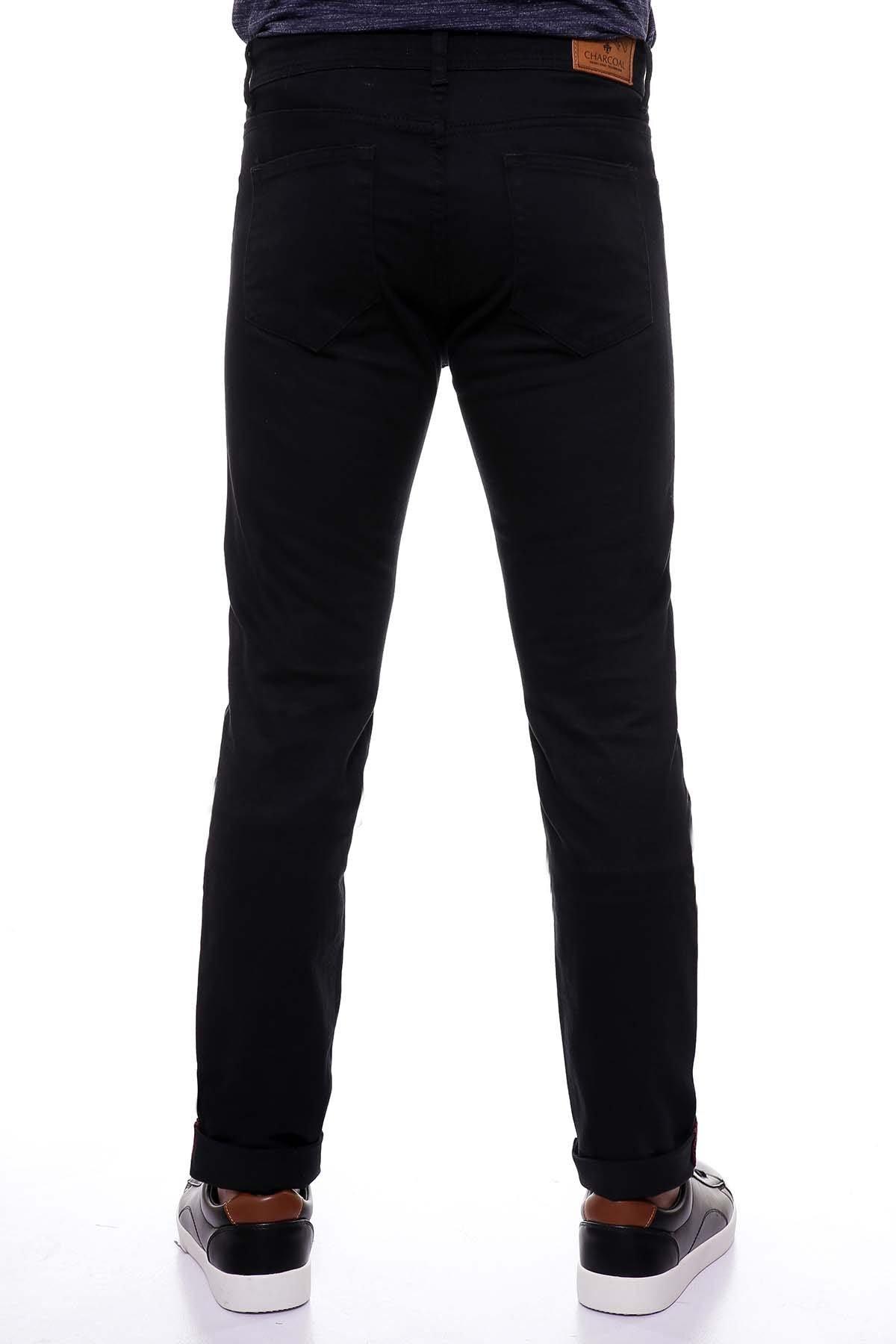 C PANT 5 POCKET SLIM FIT BLACK at Charcoal Clothing