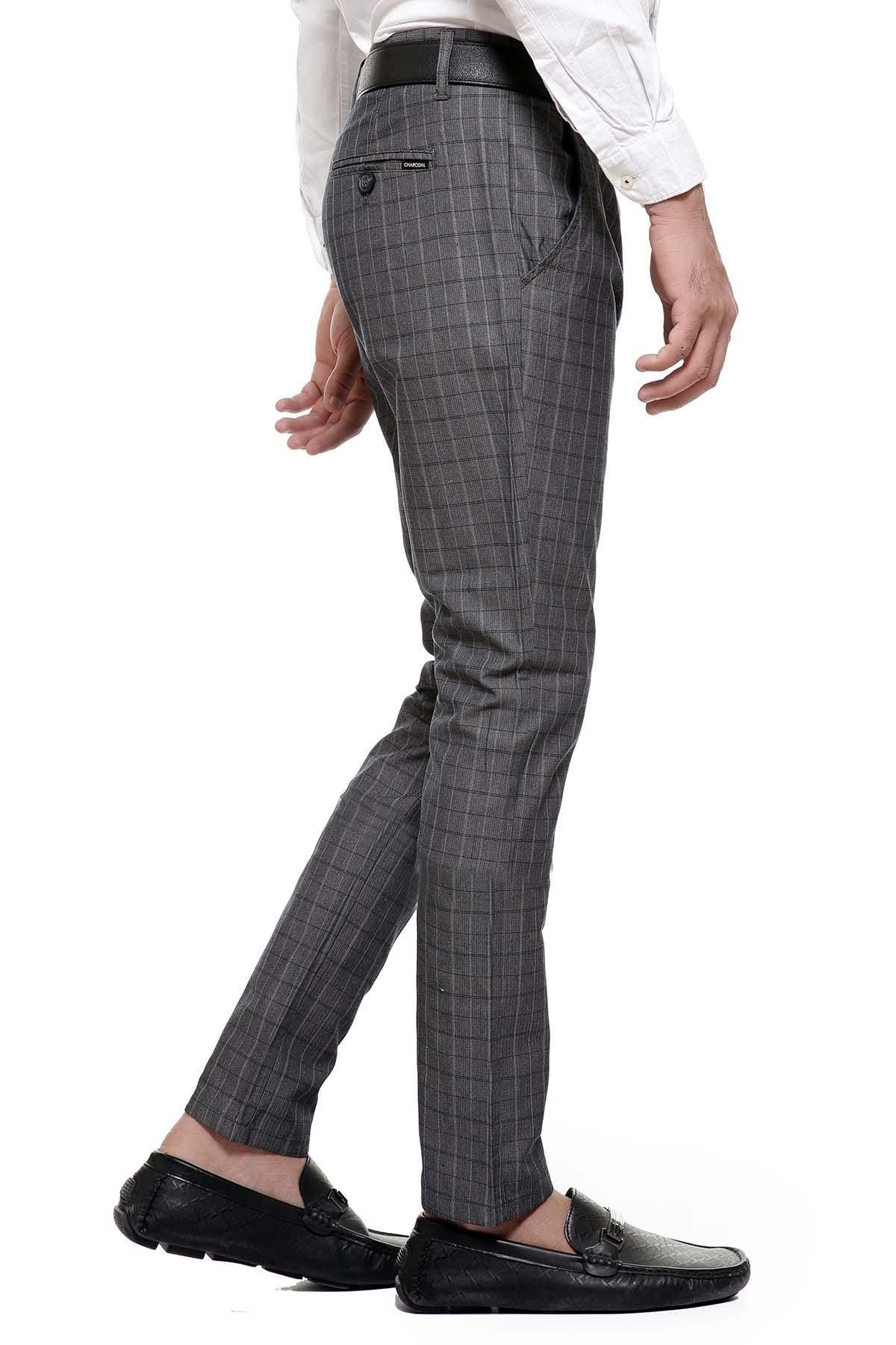 C PANT CROSS POCKET DARK GREY at Charcoal Clothing