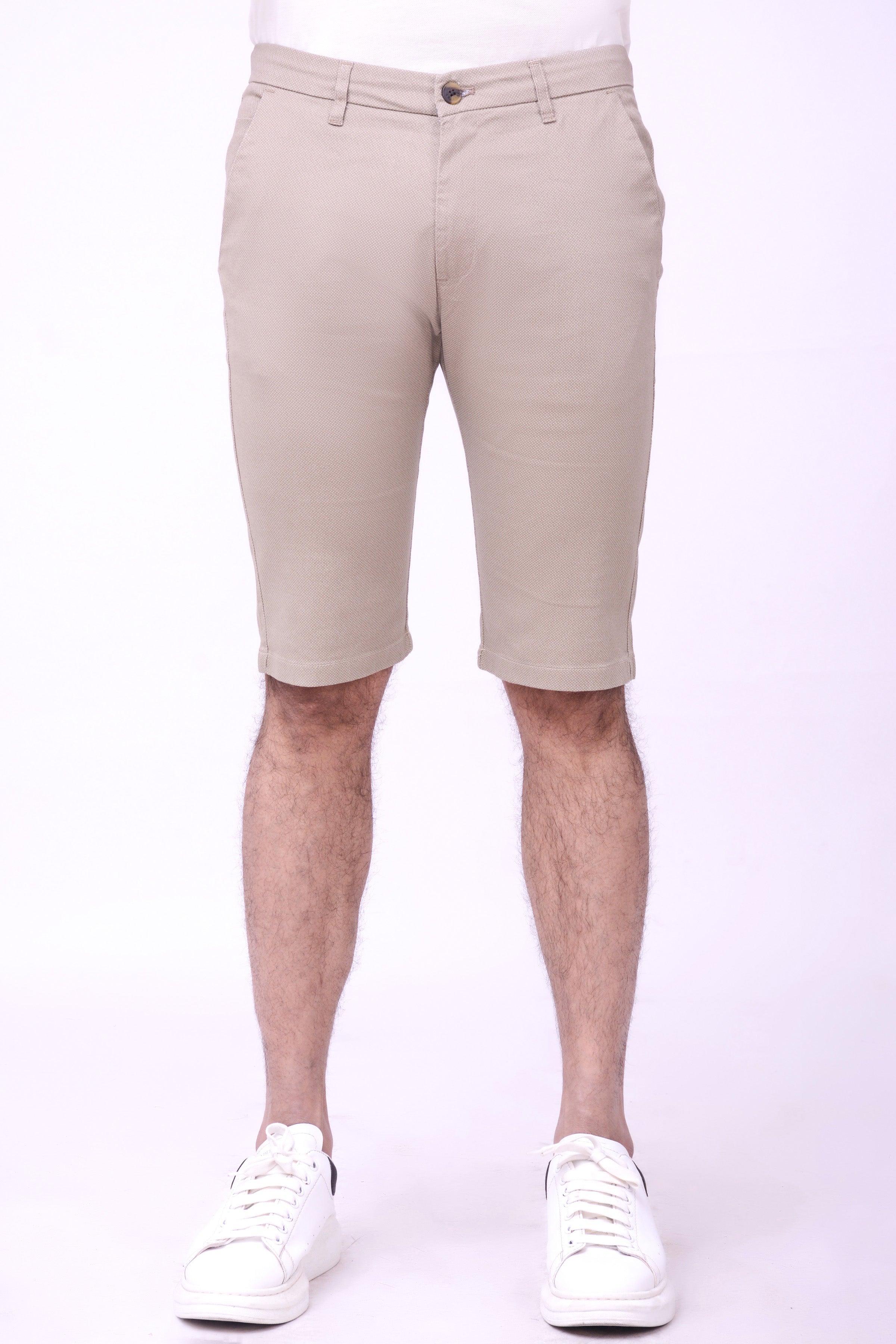 CASUAL CHINO SHORTS KHAKI at Charcoal Clothing
