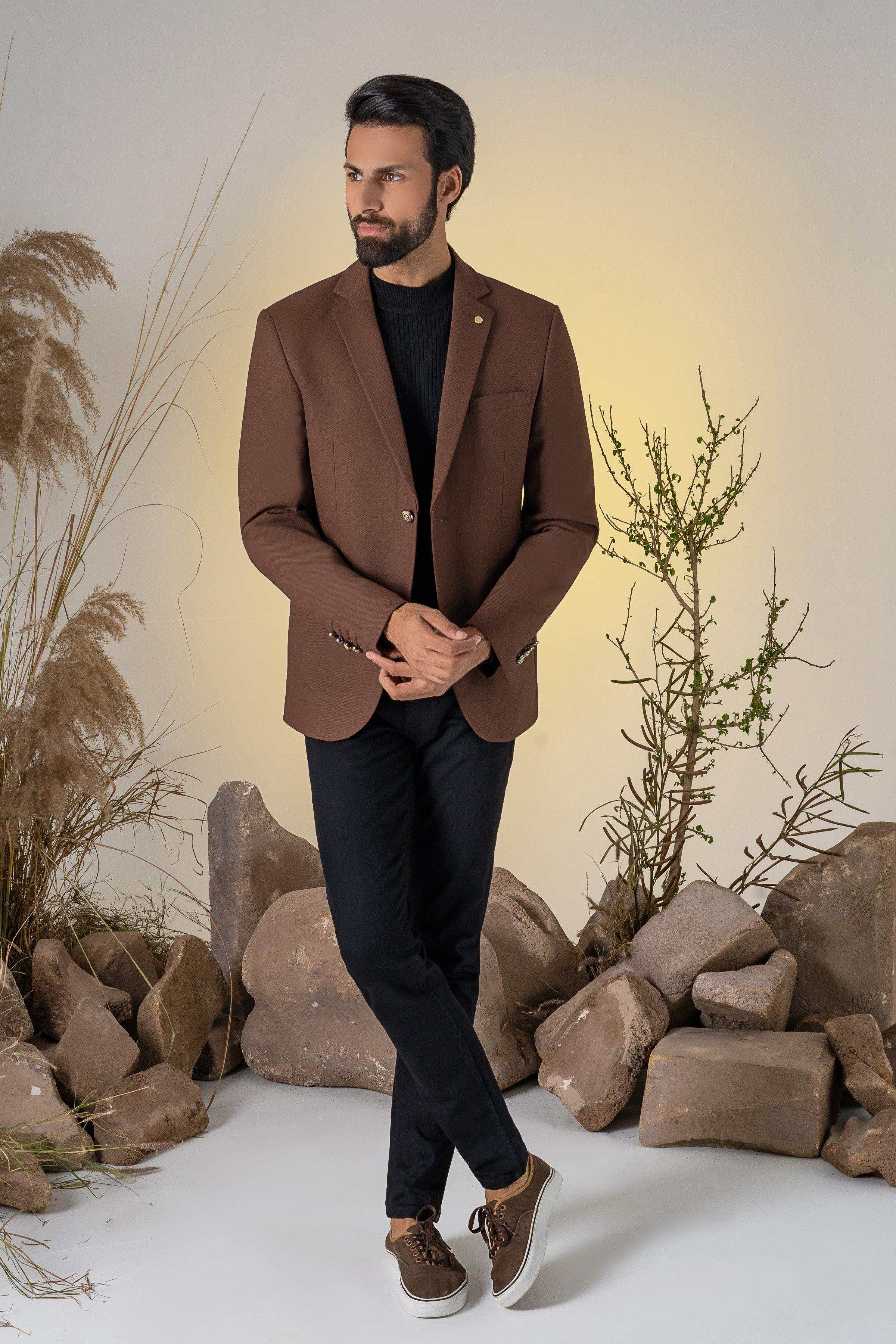 CASUAL COAT BROWN at Charcoal Clothing