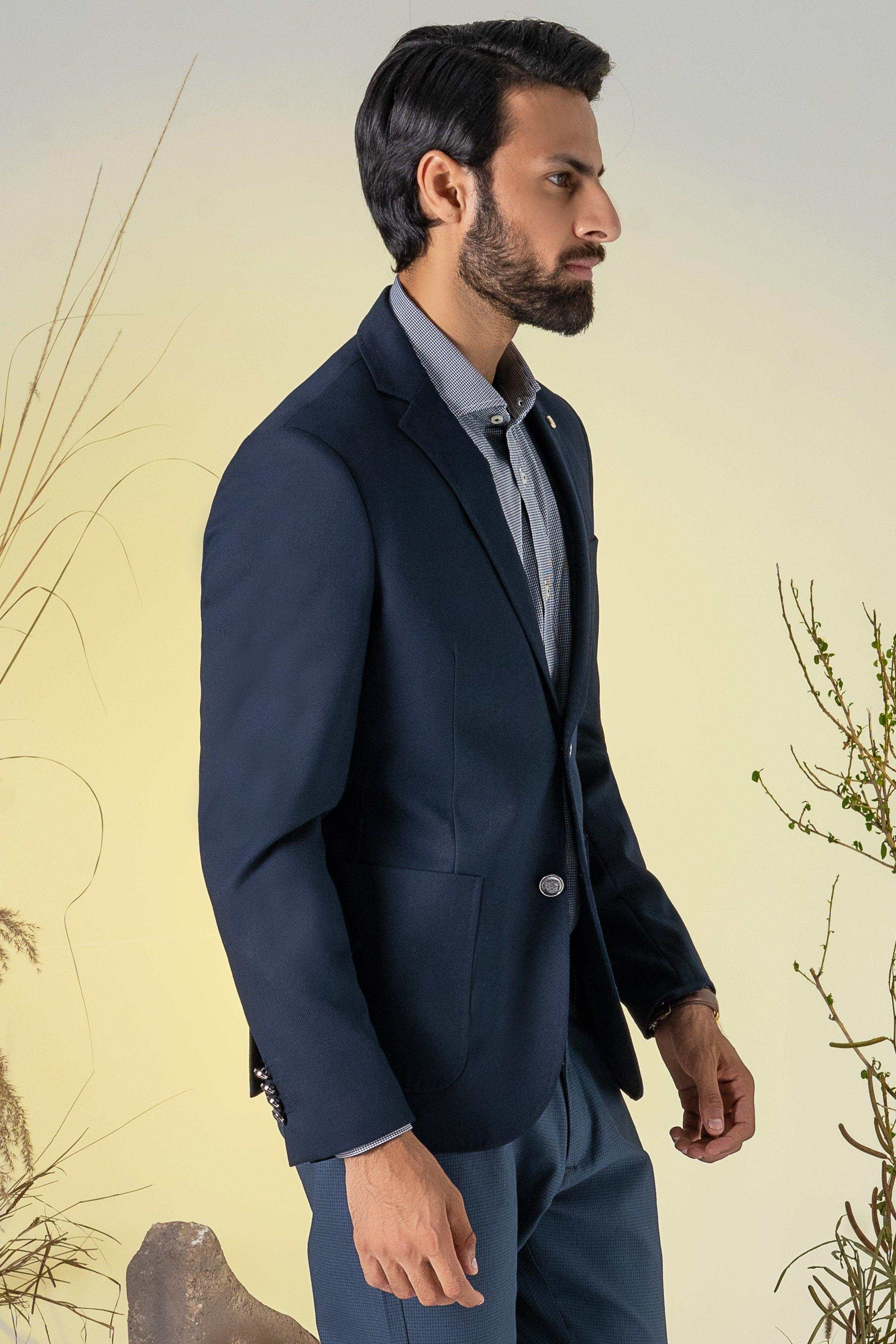 CASUAL COAT NAVY at Charcoal Clothing