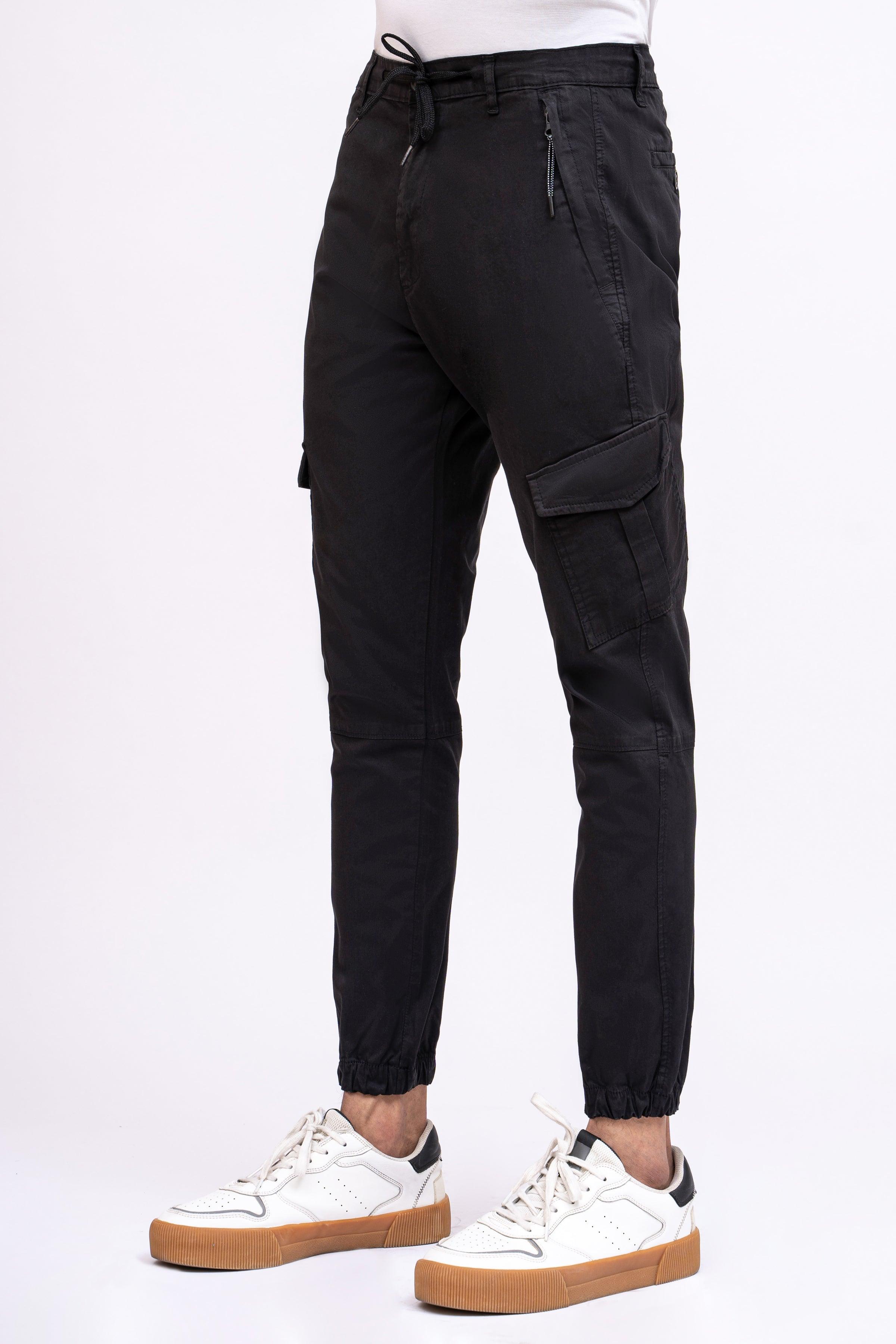CASUAL JOGAR TROUSER JET BLACK at Charcoal Clothing