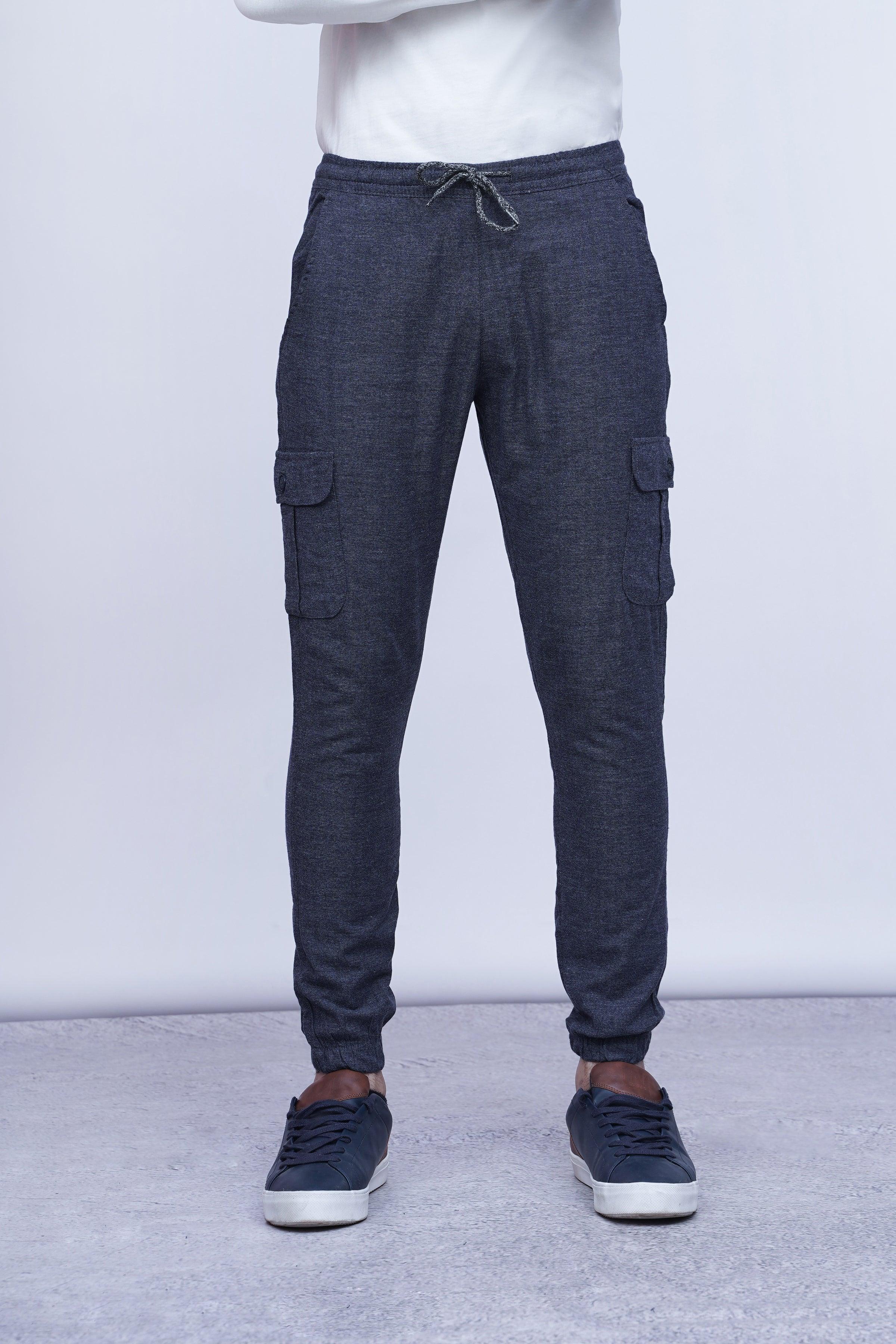 CASUAL JOGGER TROUSER BLUE GREY at Charcoal Clothing