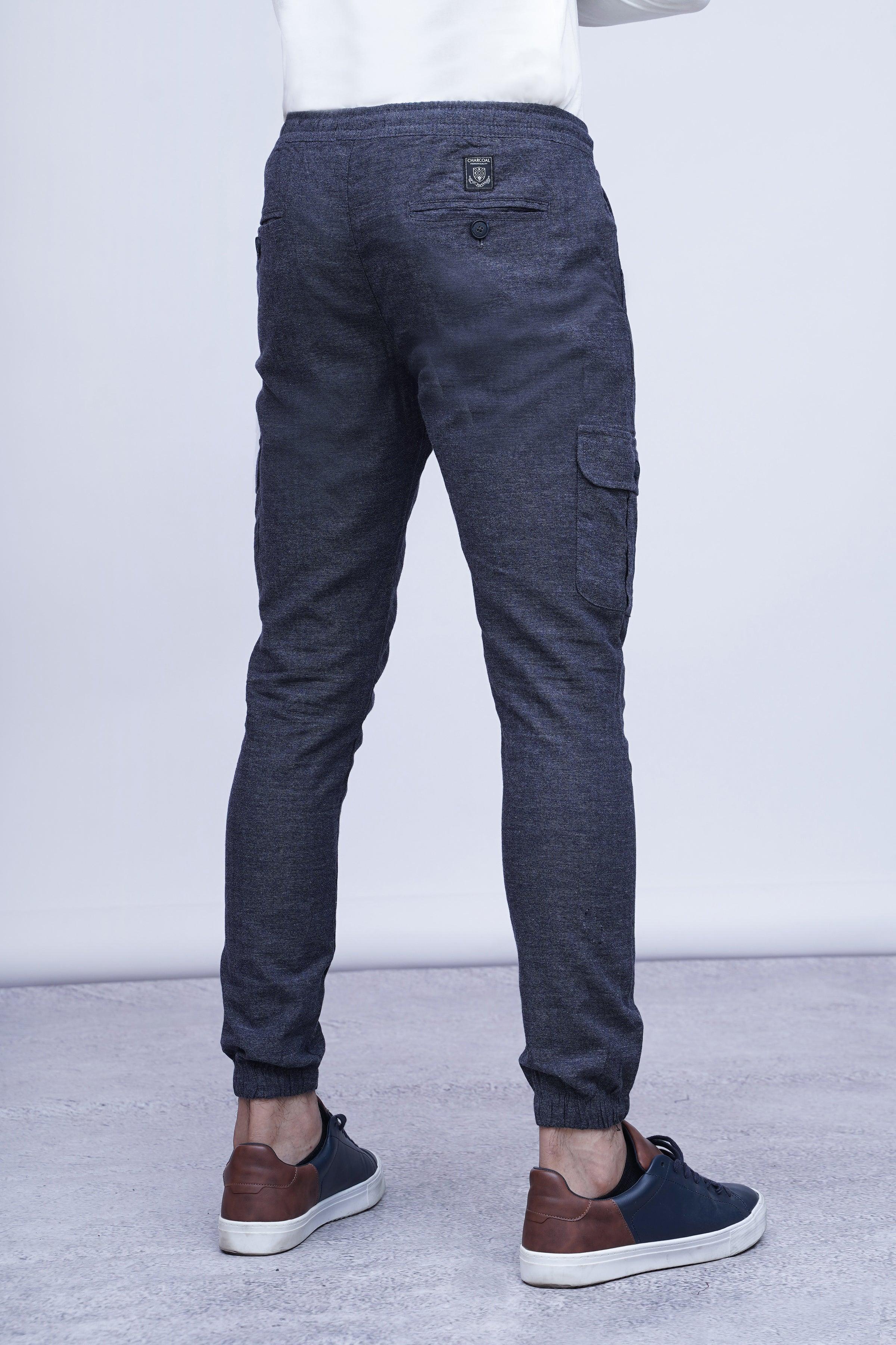 CASUAL JOGGER TROUSER BLUE GREY at Charcoal Clothing