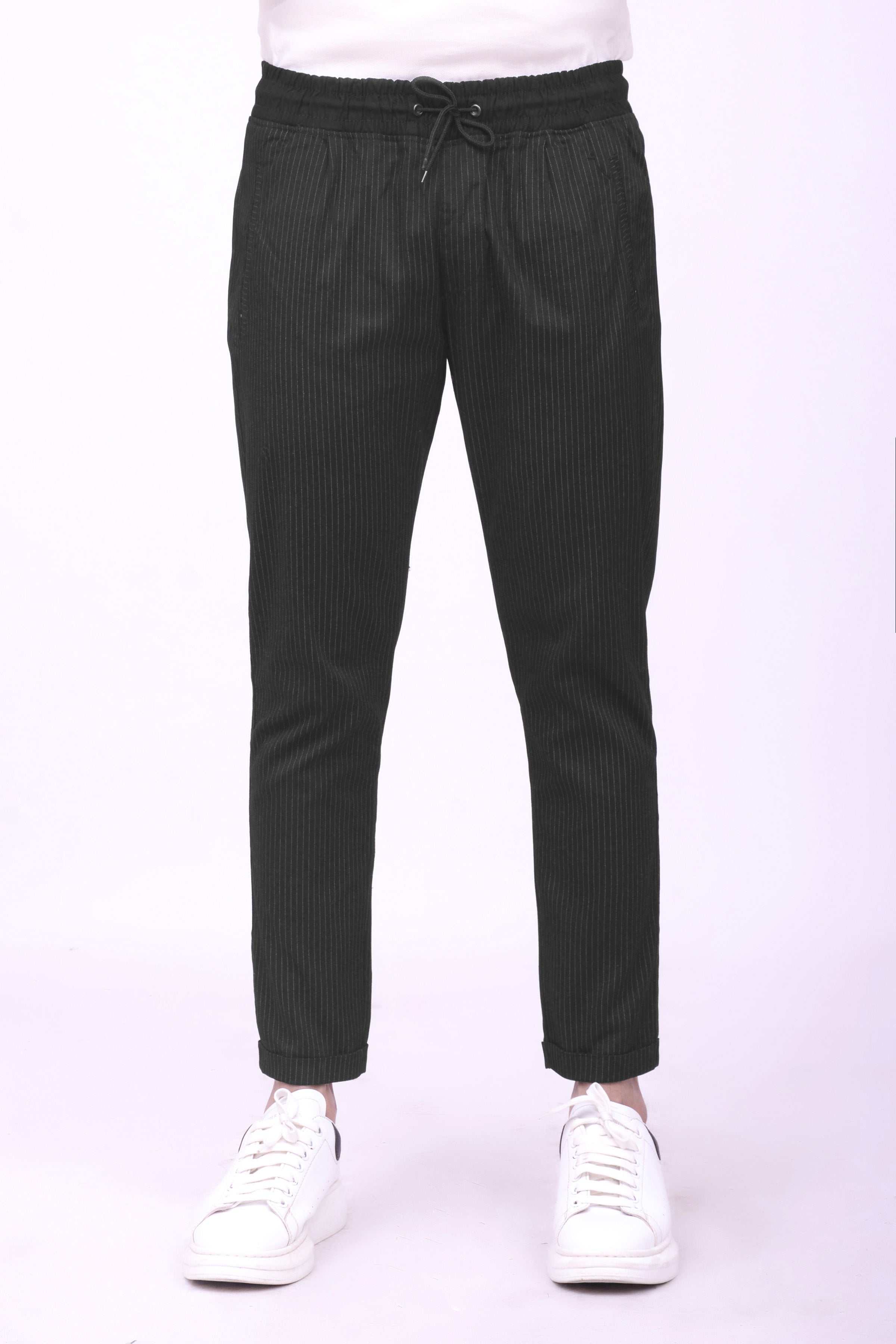 CASUAL JOGGER TROUSER  DULL BLACK at Charcoal Clothing