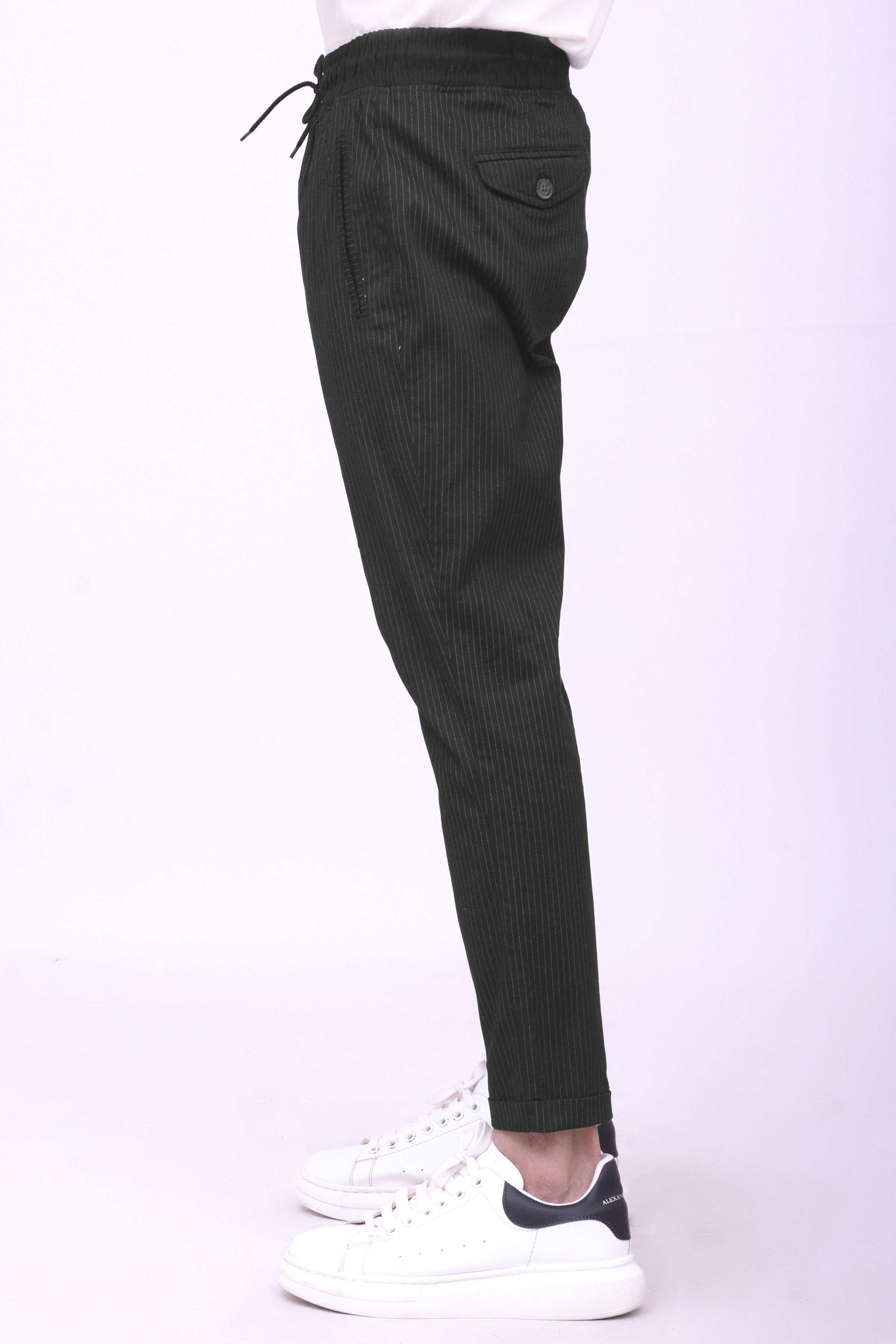 CASUAL JOGGER TROUSER  DULL BLACK at Charcoal Clothing