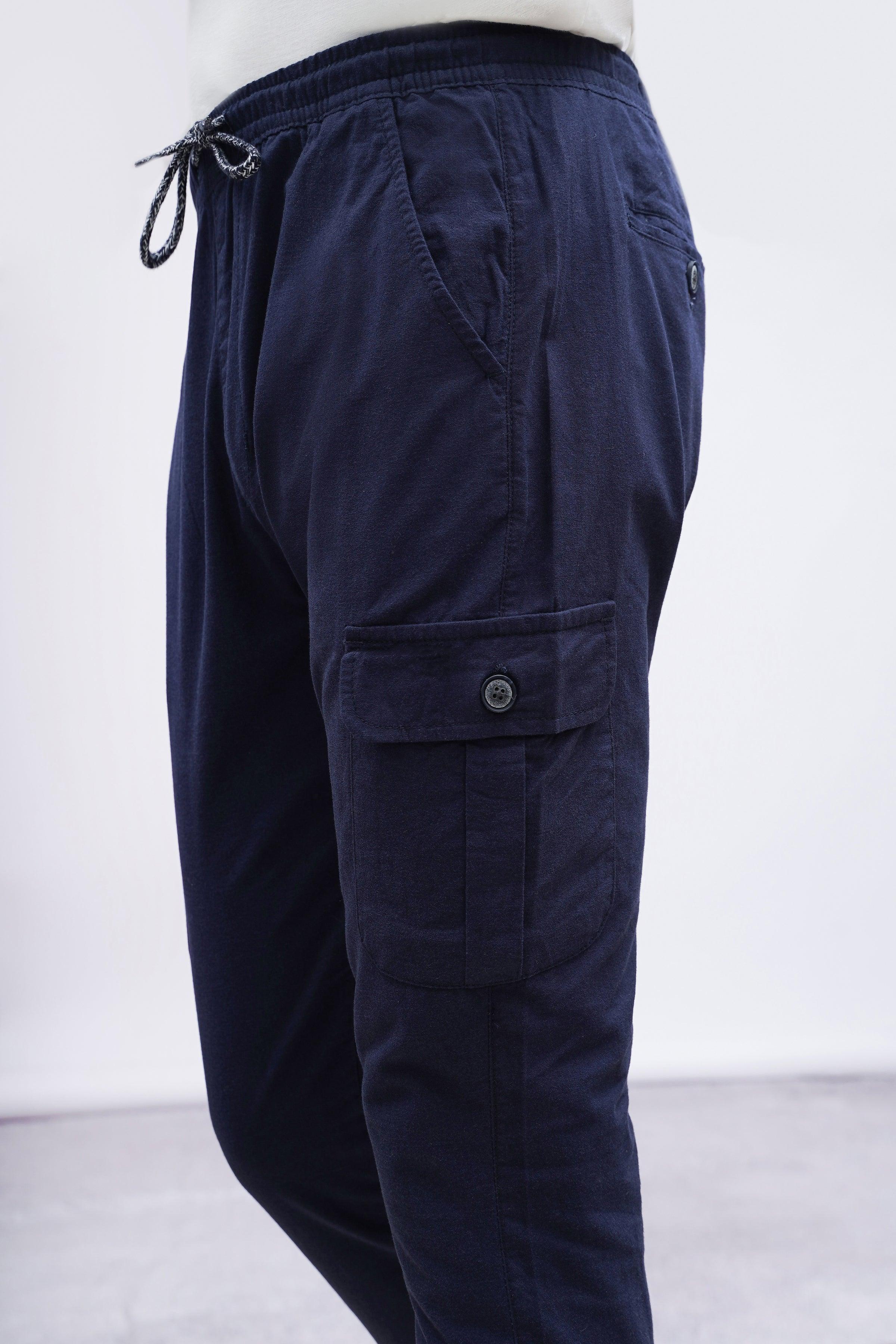 CASUAL JOGGER TROUSER NAVY at Charcoal Clothing