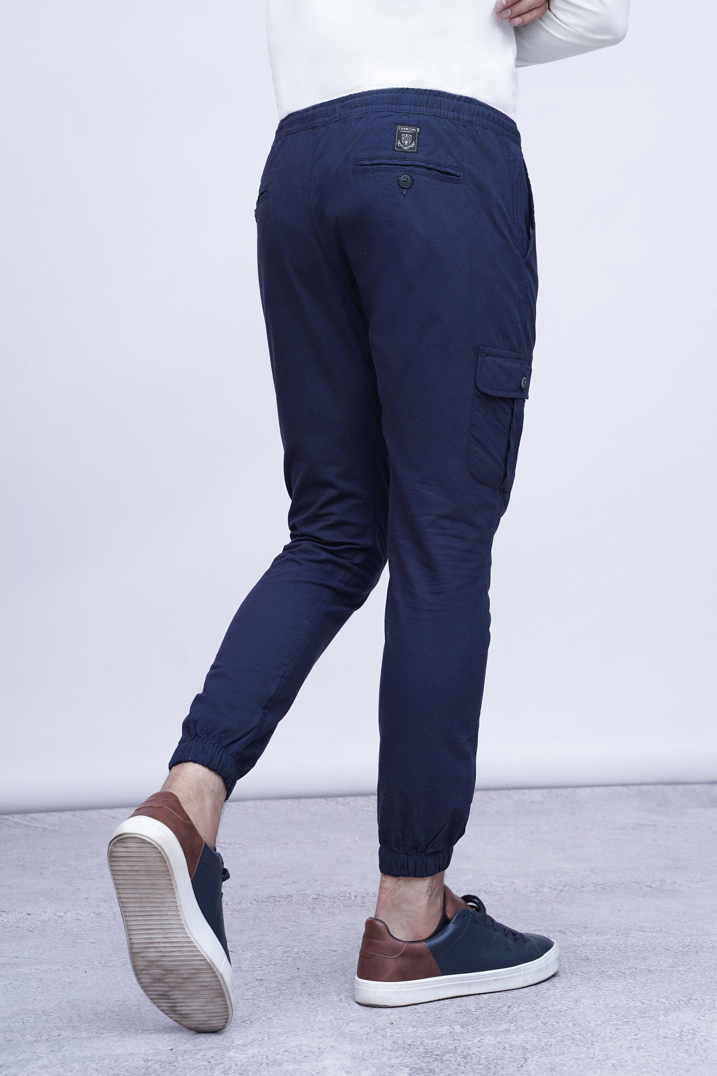 CASUAL JOGGER TROUSER NAVY at Charcoal Clothing