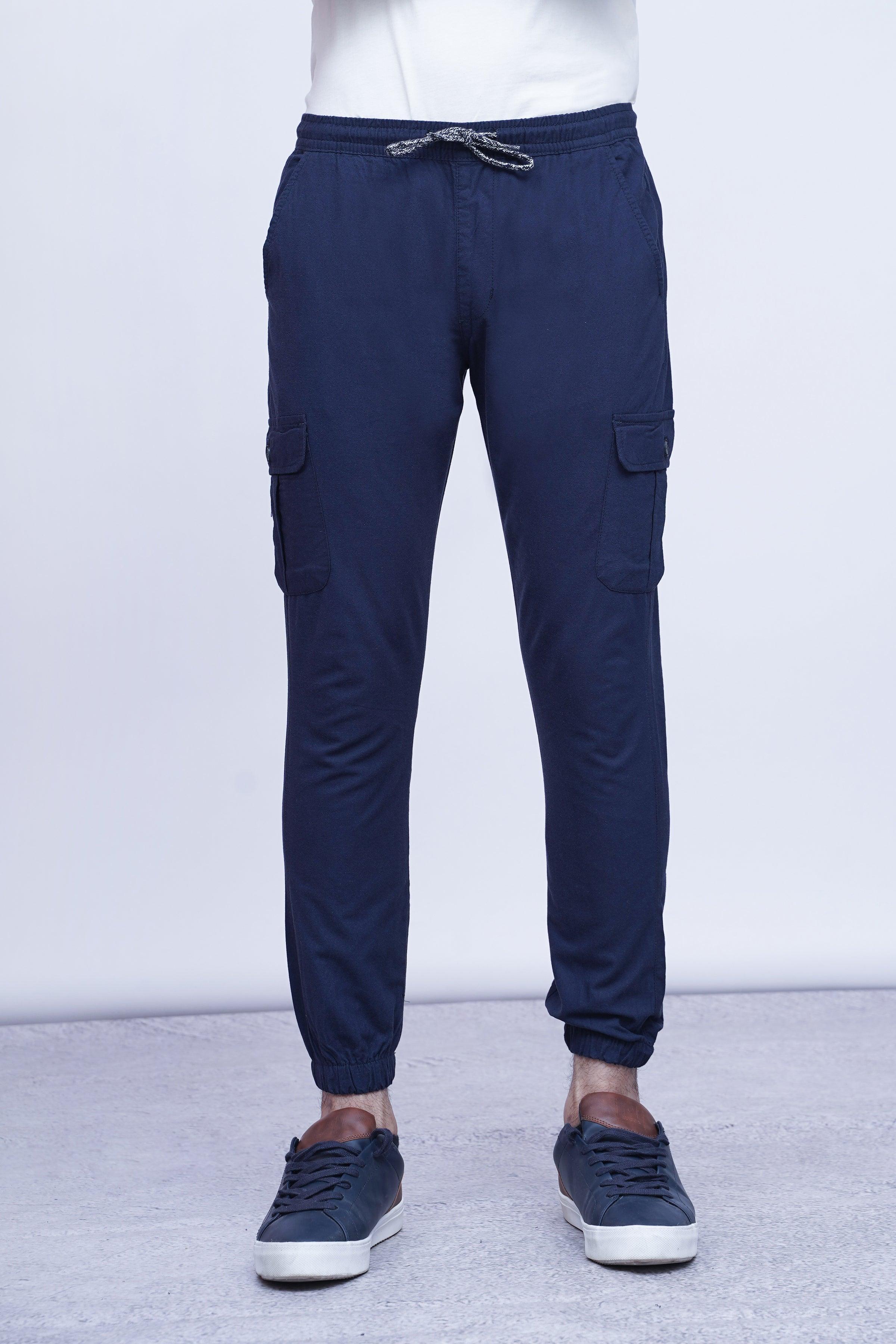 CASUAL JOGGER TROUSER NAVY at Charcoal Clothing