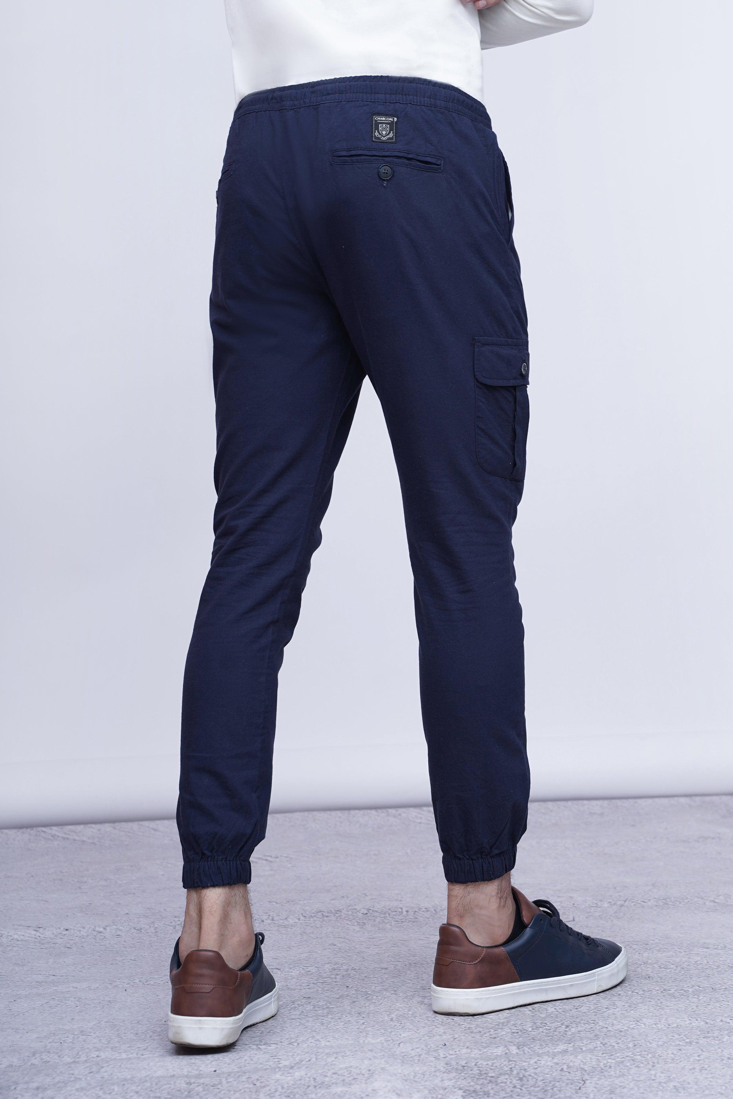 CASUAL JOGGER TROUSER NAVY at Charcoal Clothing