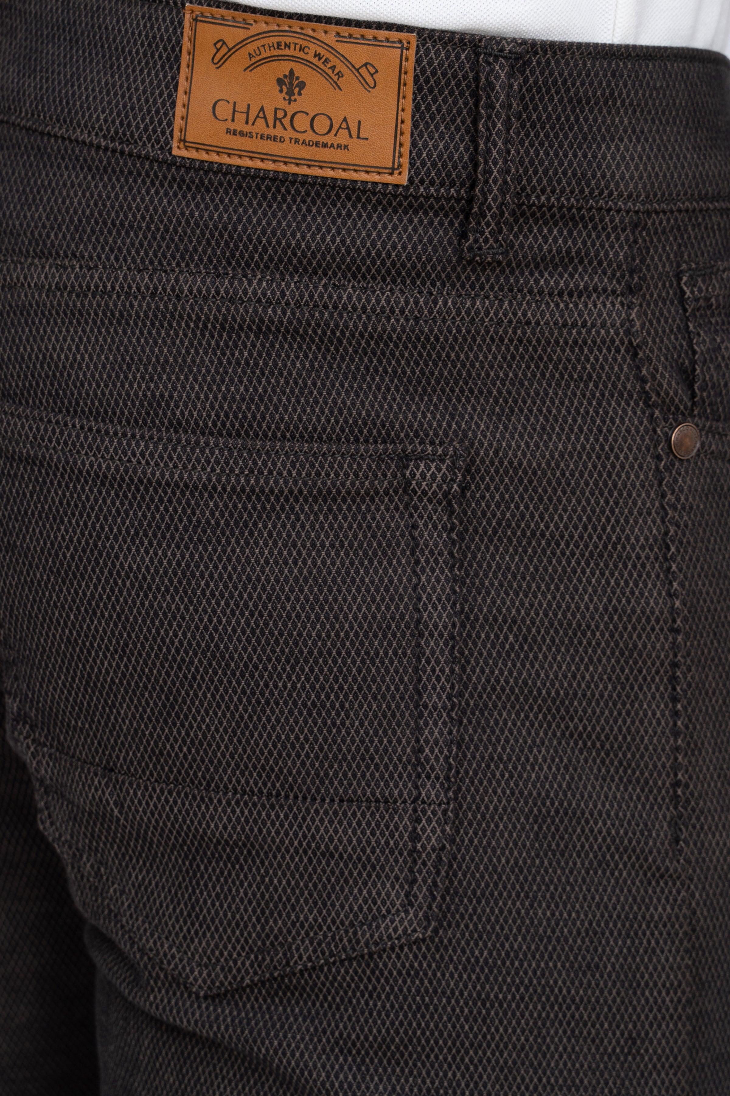 CASUAL PANT 5 POCKET BROWN at Charcoal Clothing