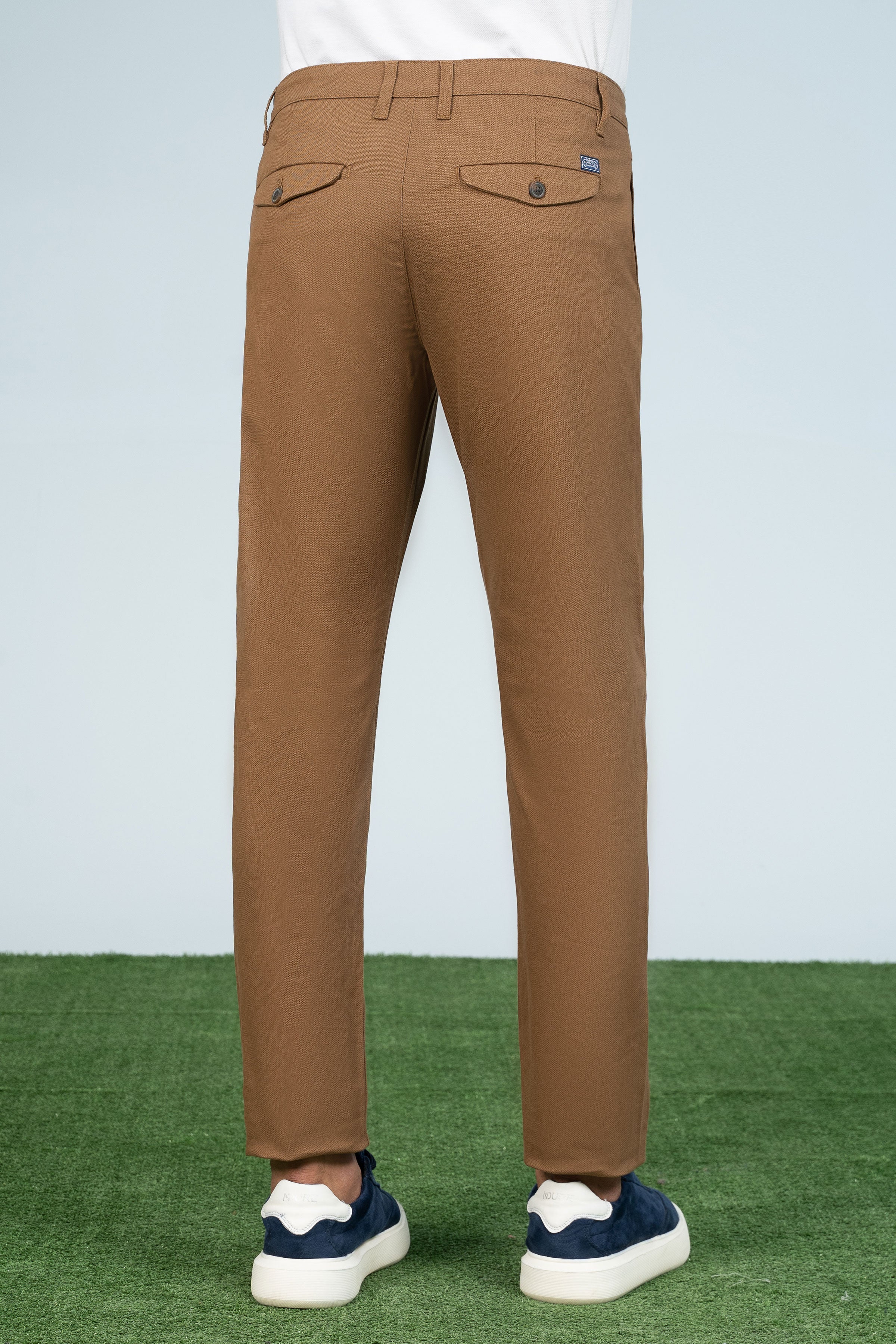 CASUAL PANT CROSS POCKET CAMEL at Charcoal Clothing